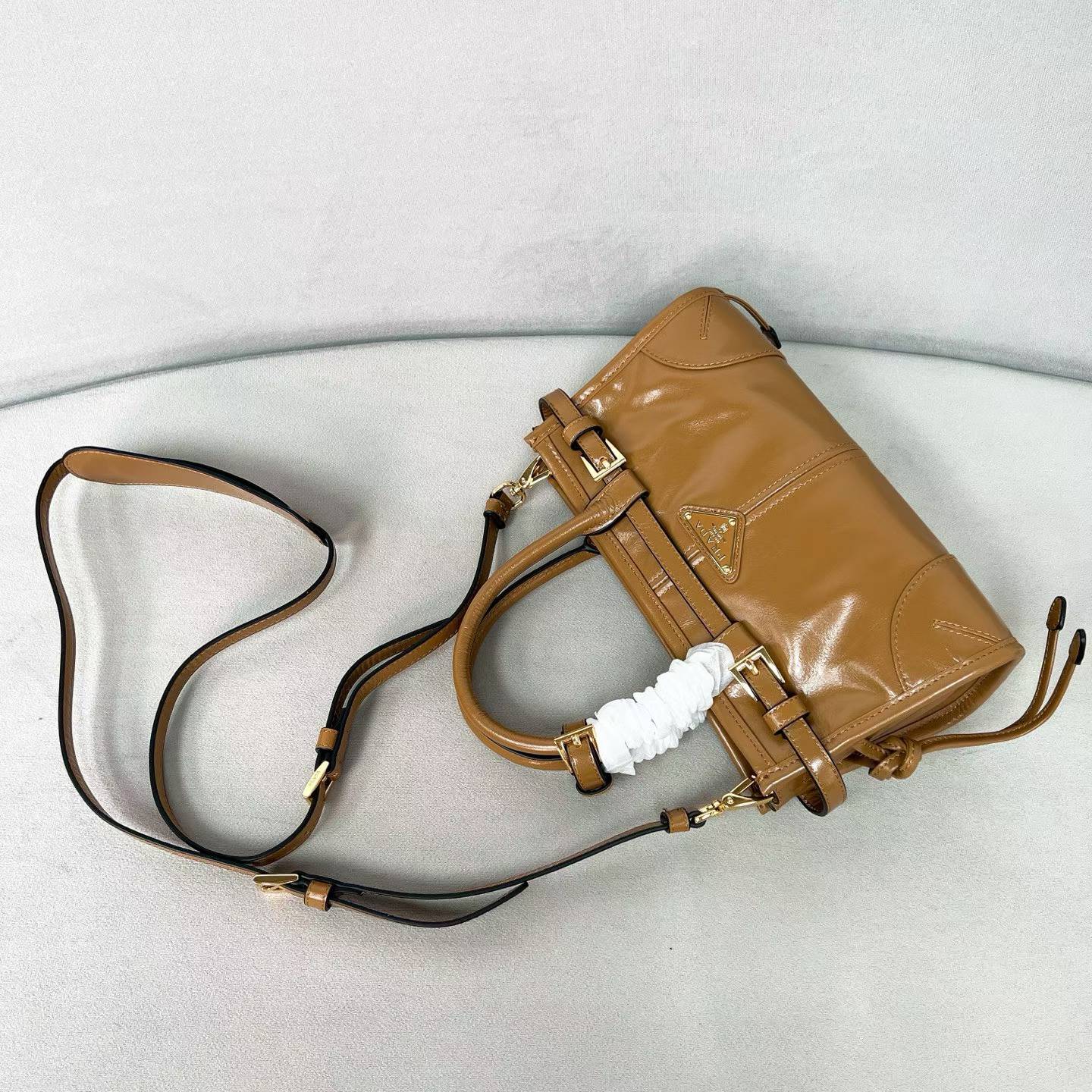 Prada Bonnie leather mini handbag view 25