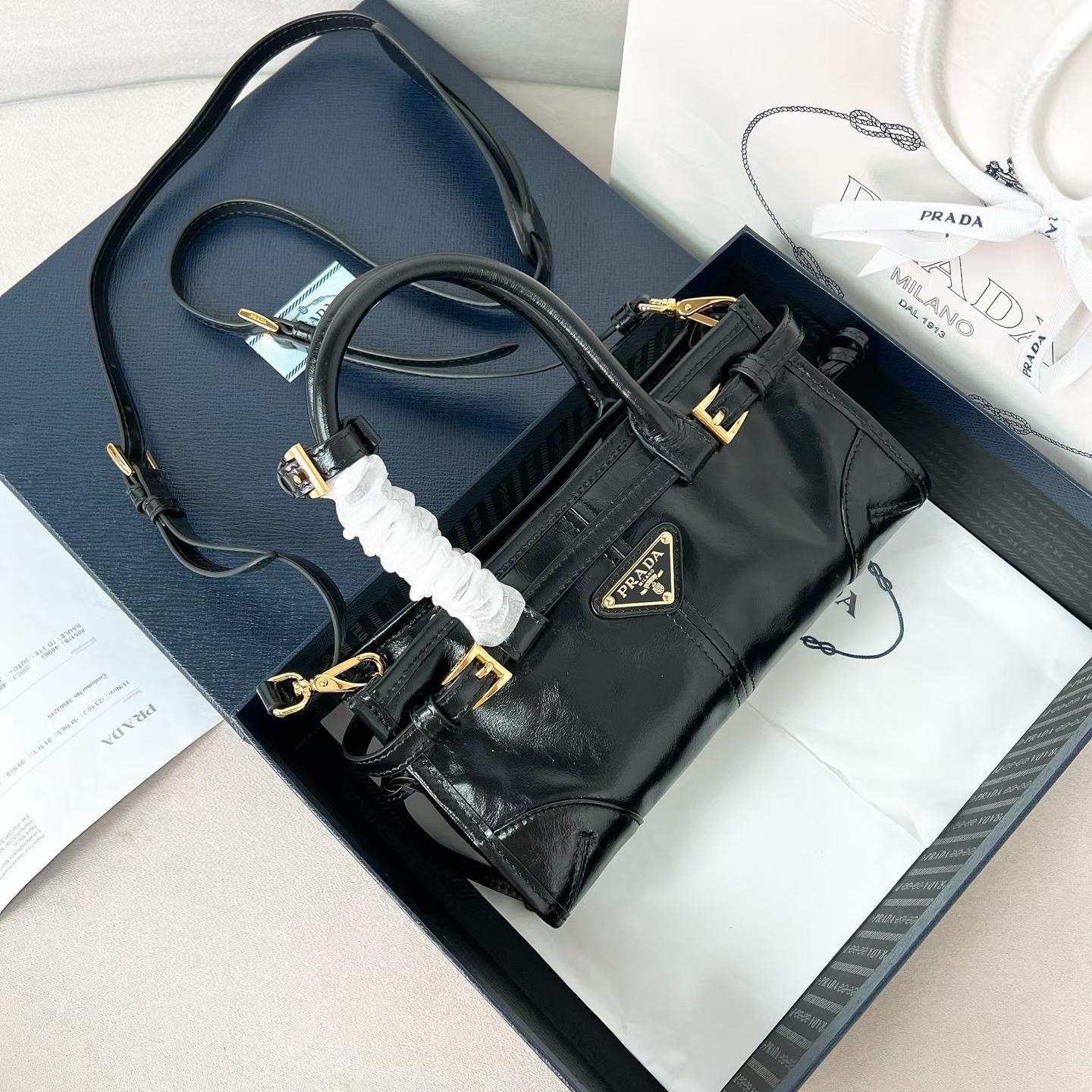 Prada Bonnie leather mini handbag view 9