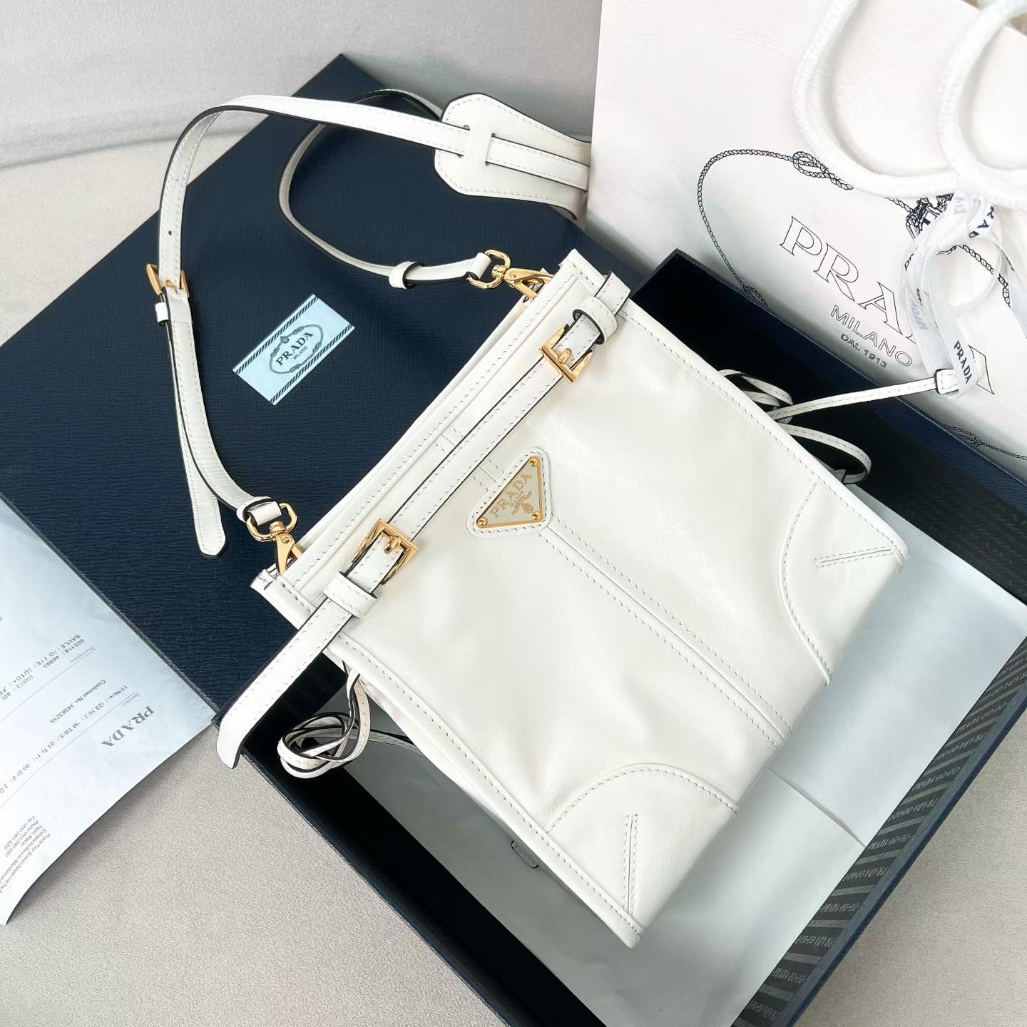 Prada Bonnie leather mini shoulder bag view 1