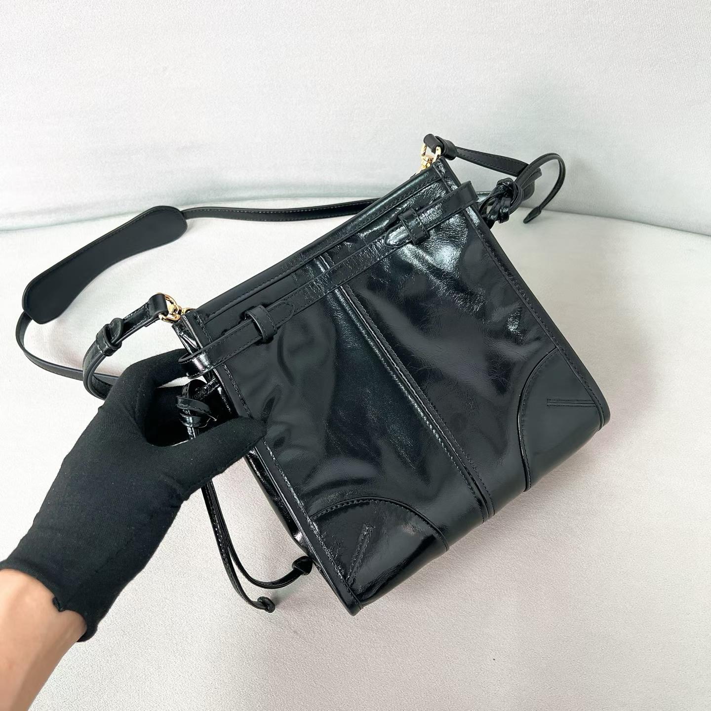 Prada Bonnie leather mini shoulder bag view 5