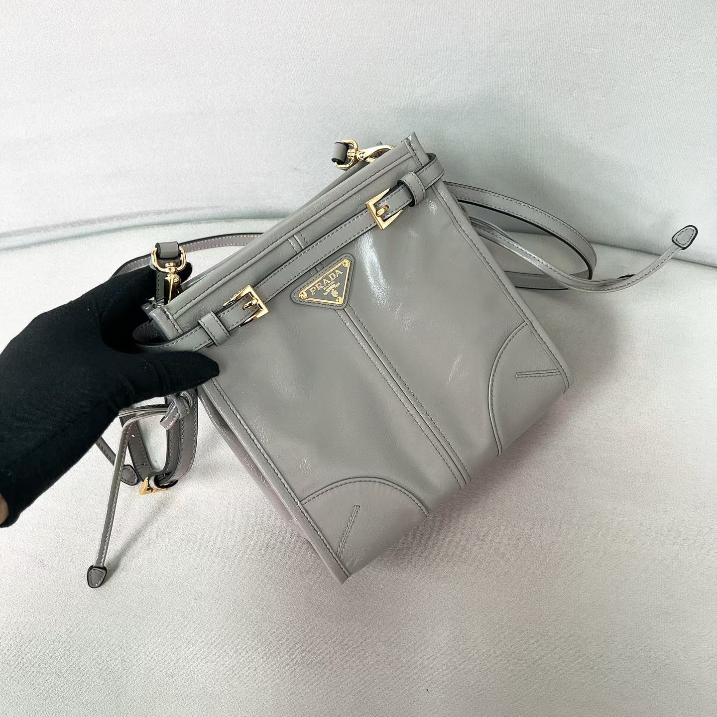 Prada Bonnie leather mini shoulder bag view 9