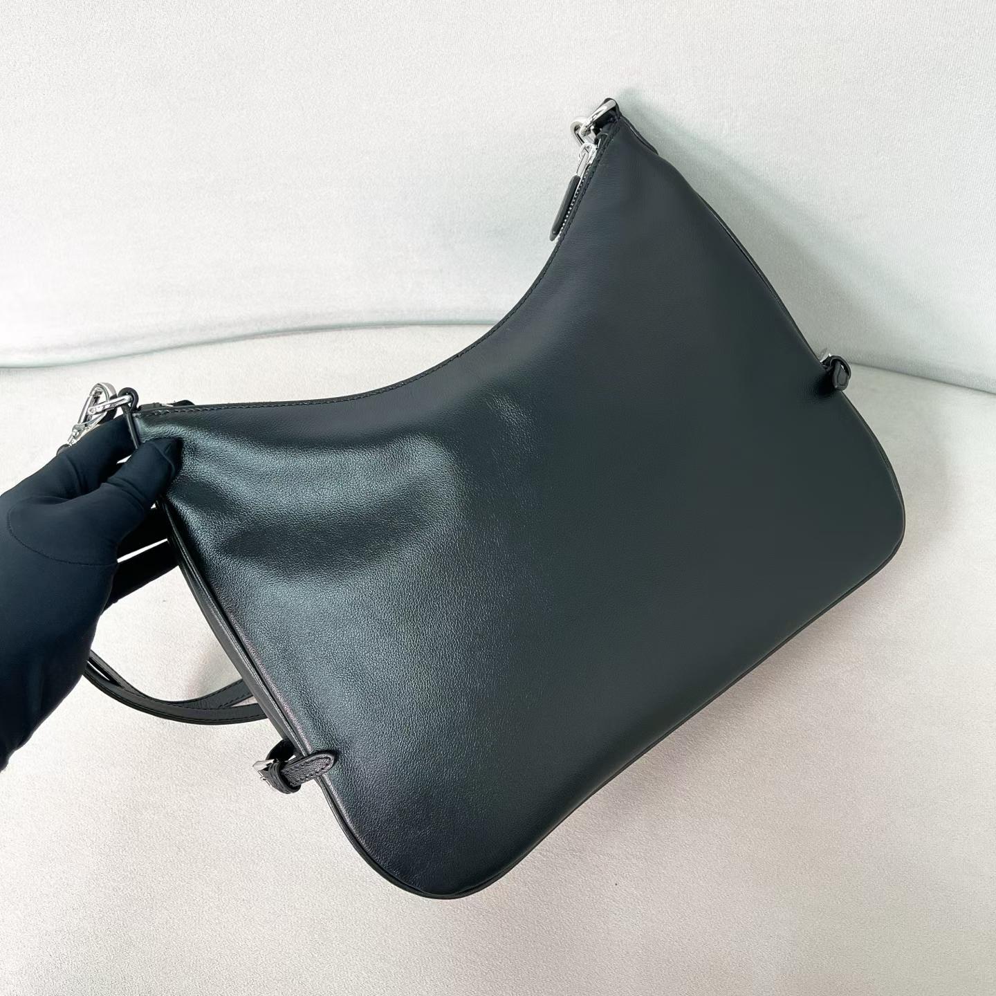 Prada Fold large leather shoulder bag view 13