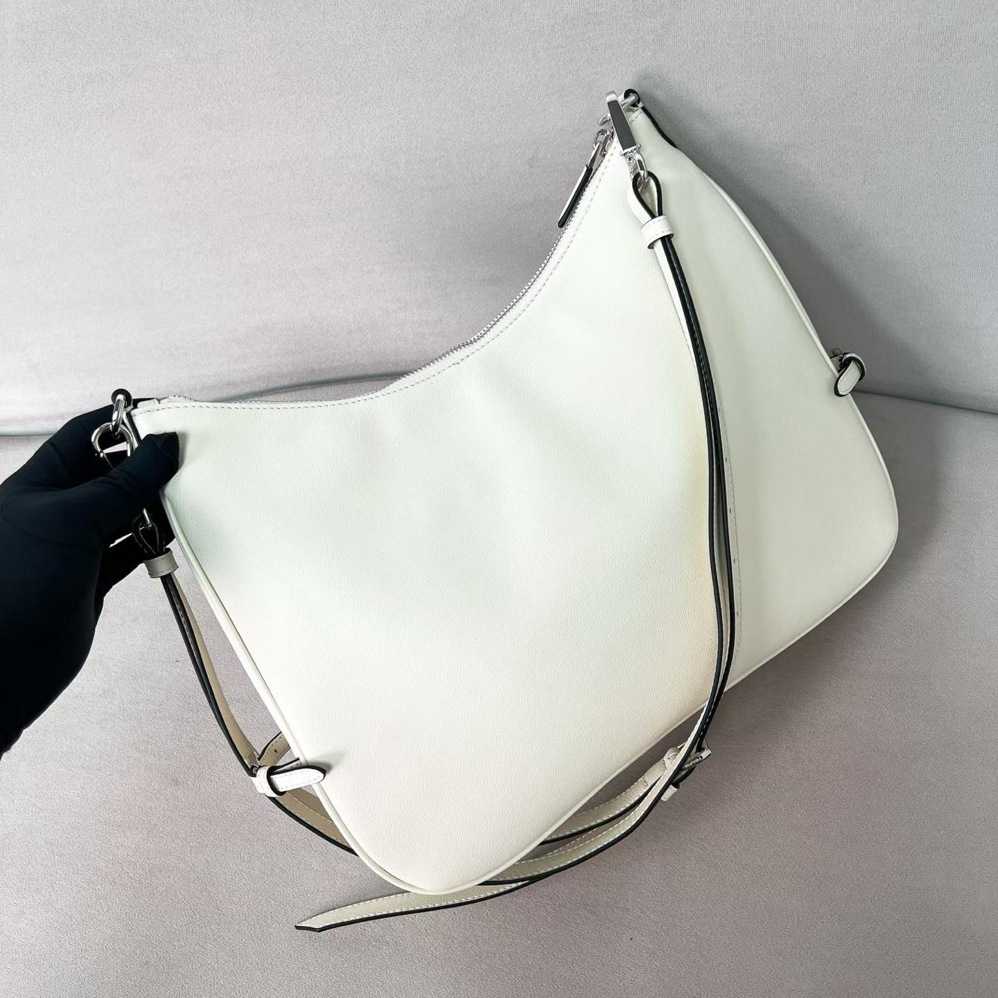 Prada Fold large leather shoulder bag view 5