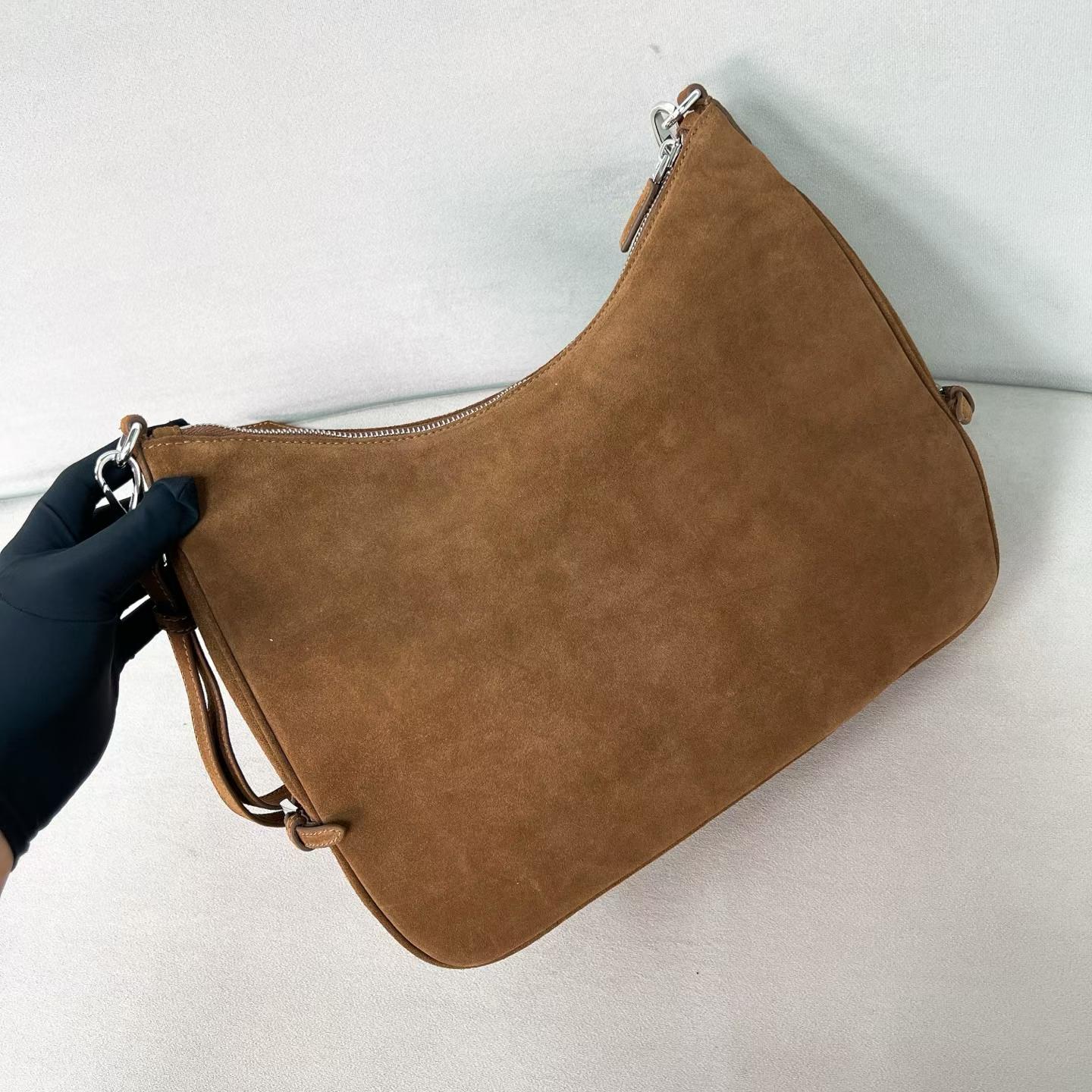 Prada Fold large leather shoulder bag view 7