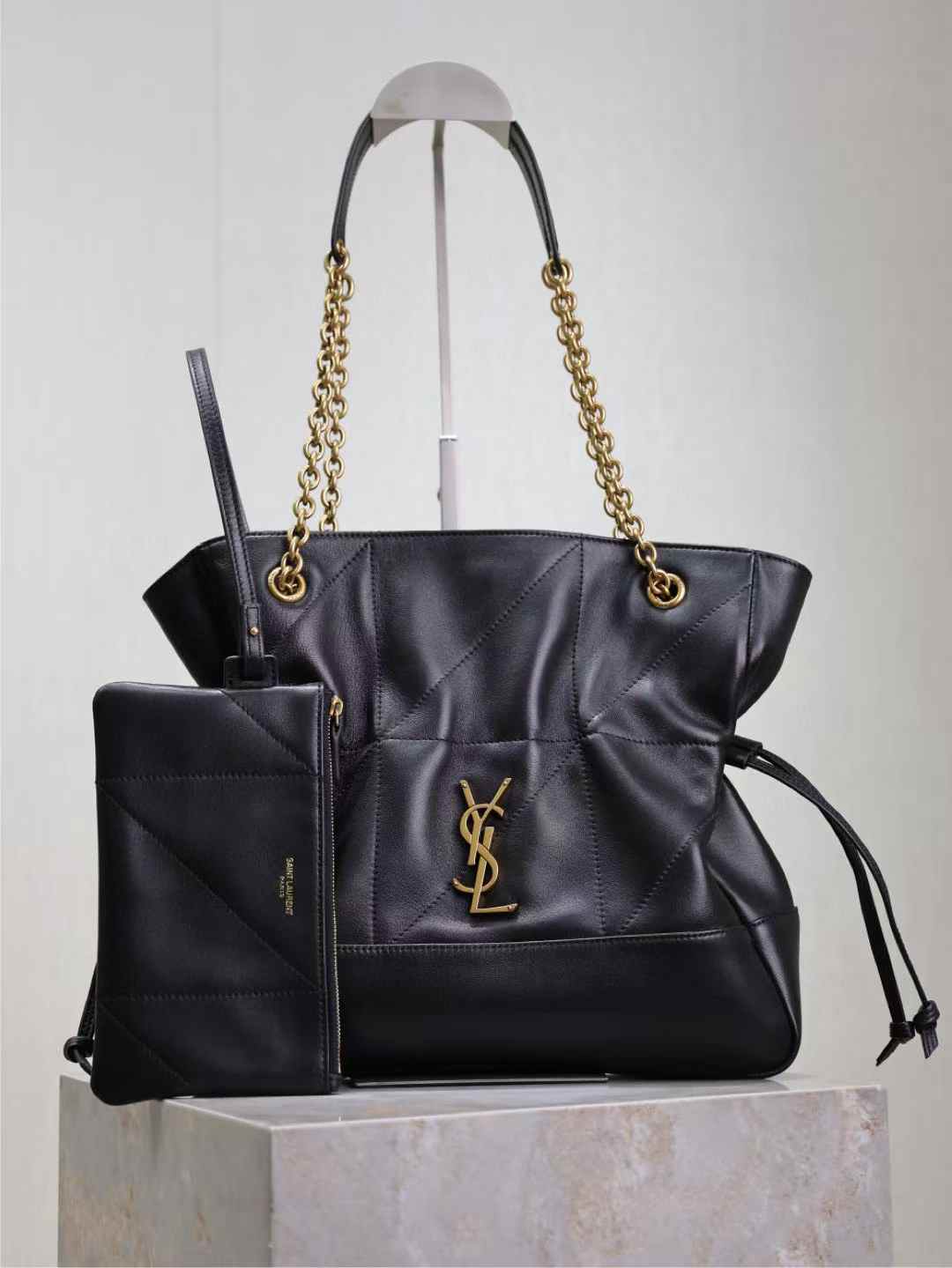 Saint Laurent jamie shopping bag in lambskin view 1