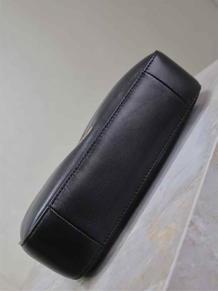 Saint Laurent calypso mini hobo in plunged lambskin view 7