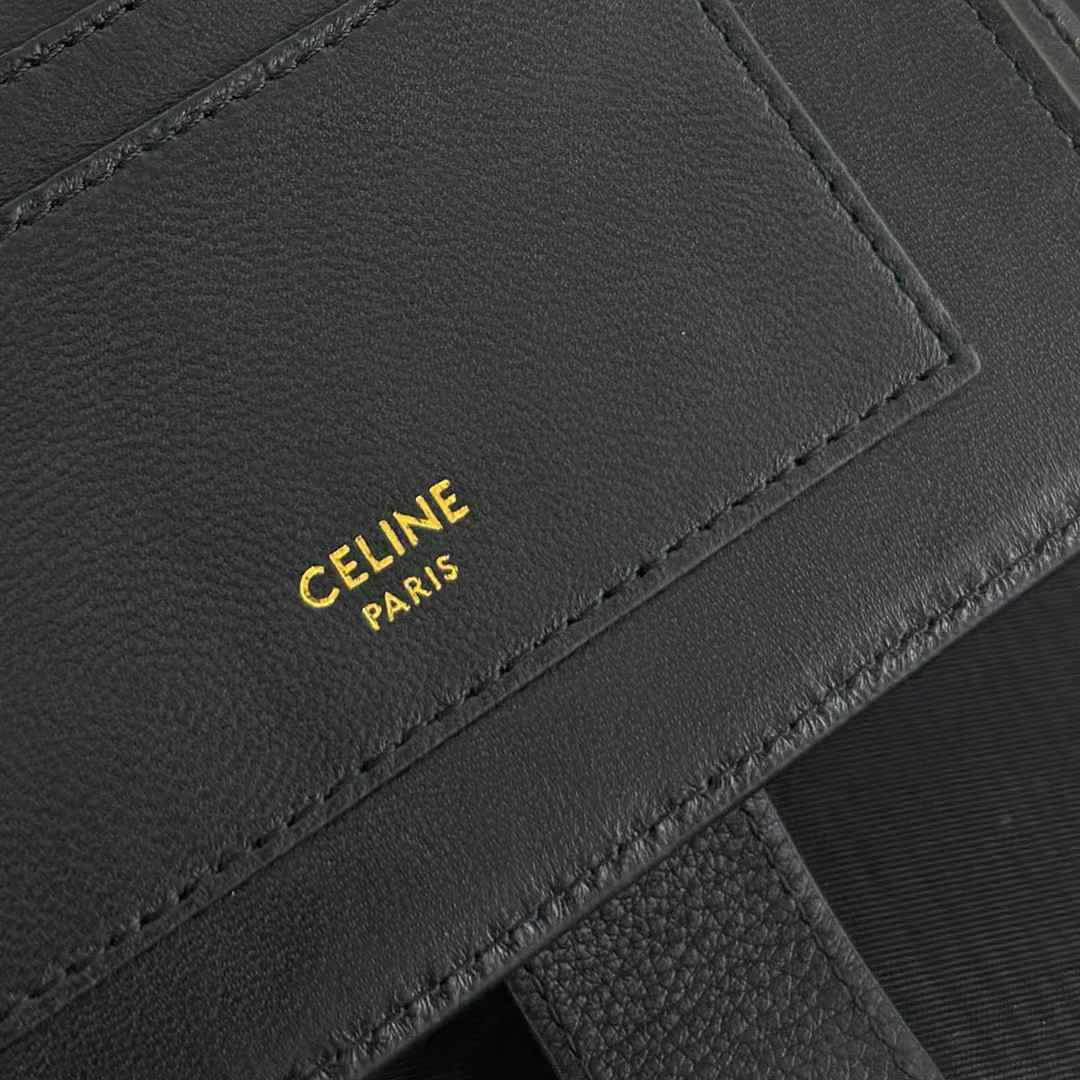 Celine Accordeon Card Holder In Supple Grained Calfskin view 9
