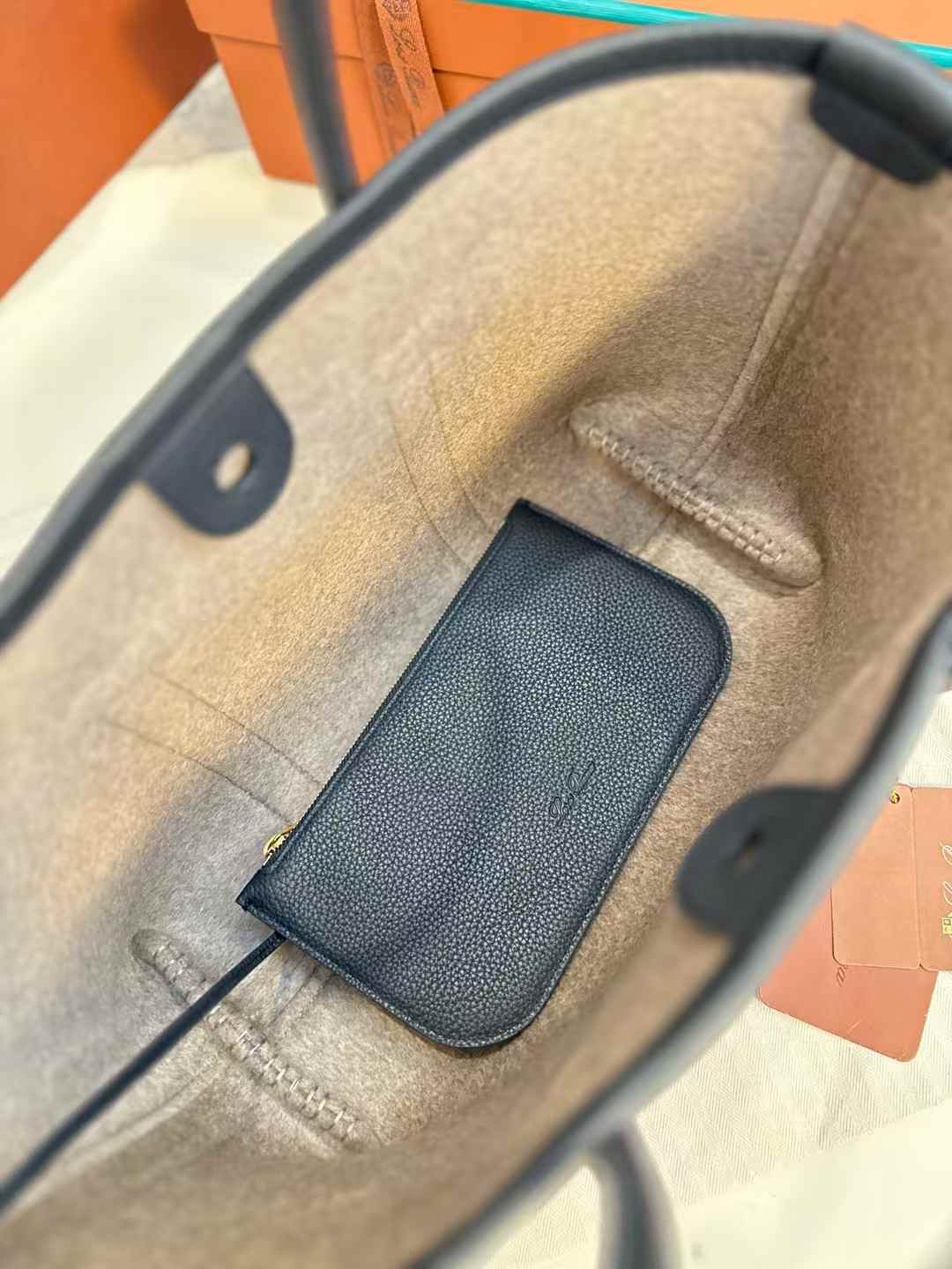 Loro Piana Small Ghiera Shopper view 6