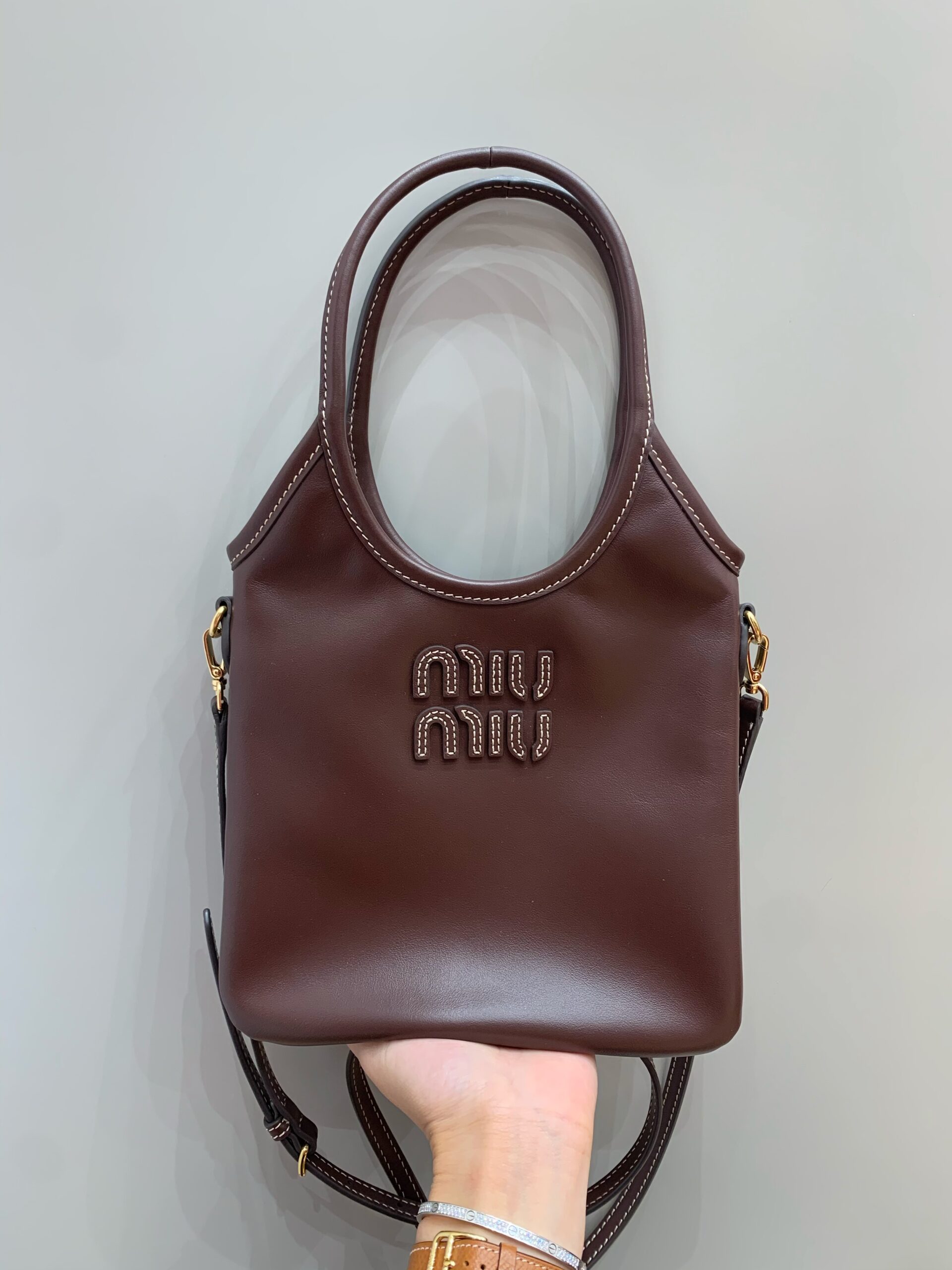 Miu Miu IVY leather handbag view 1