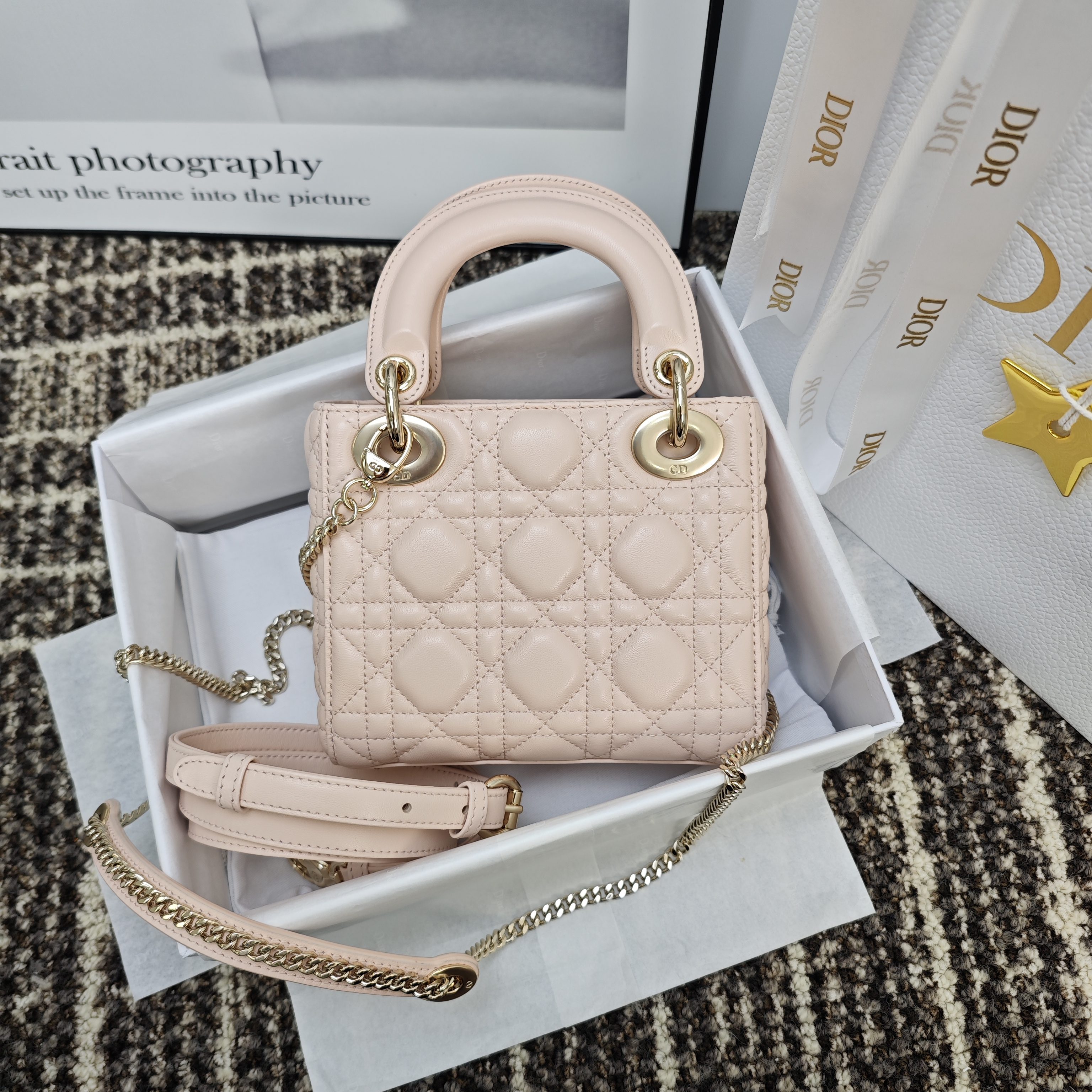 Dior Mini Lady Bag view 2