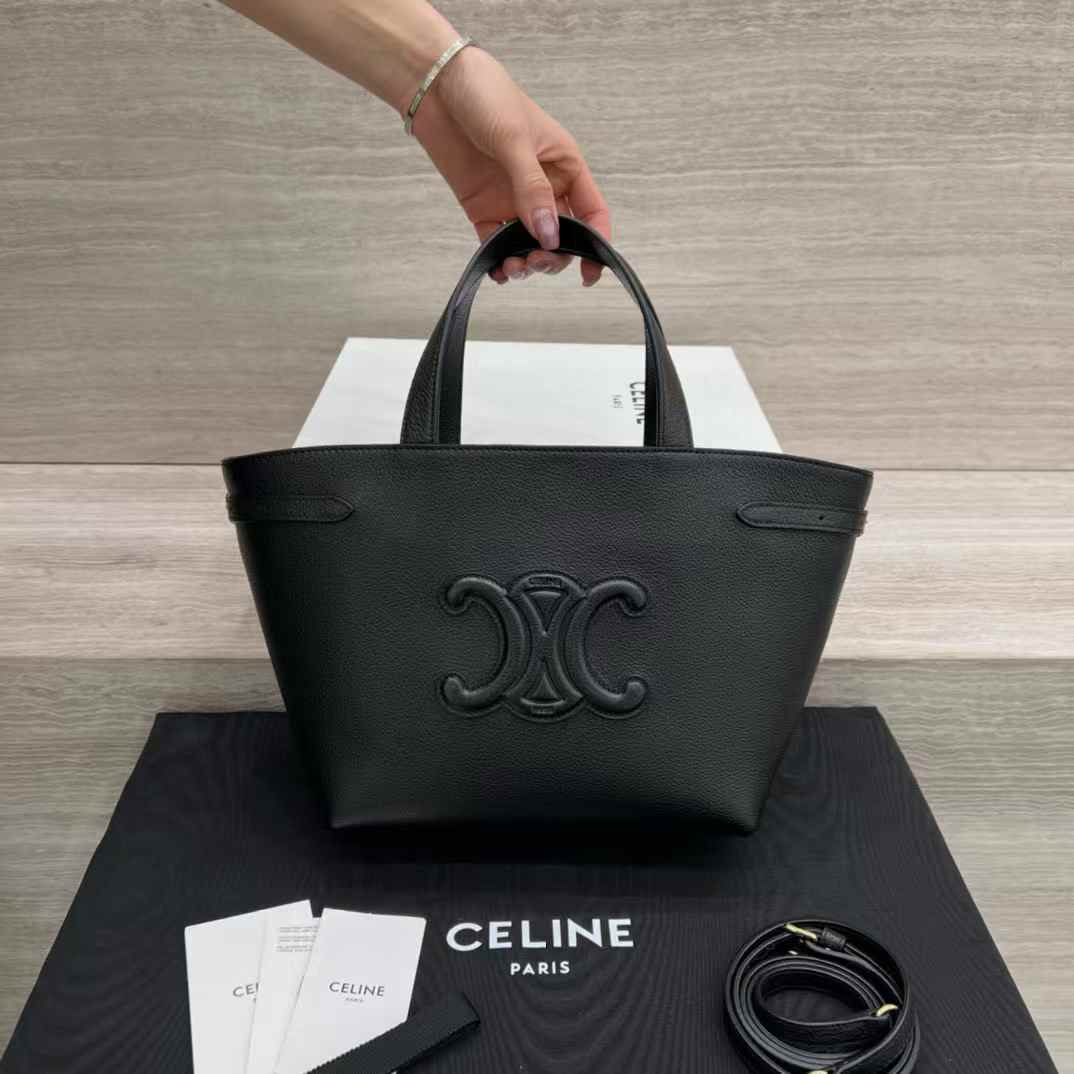 Celine MINI CABAS ANAIS CUIR TRIOMPHE in Grained calfskin view 1