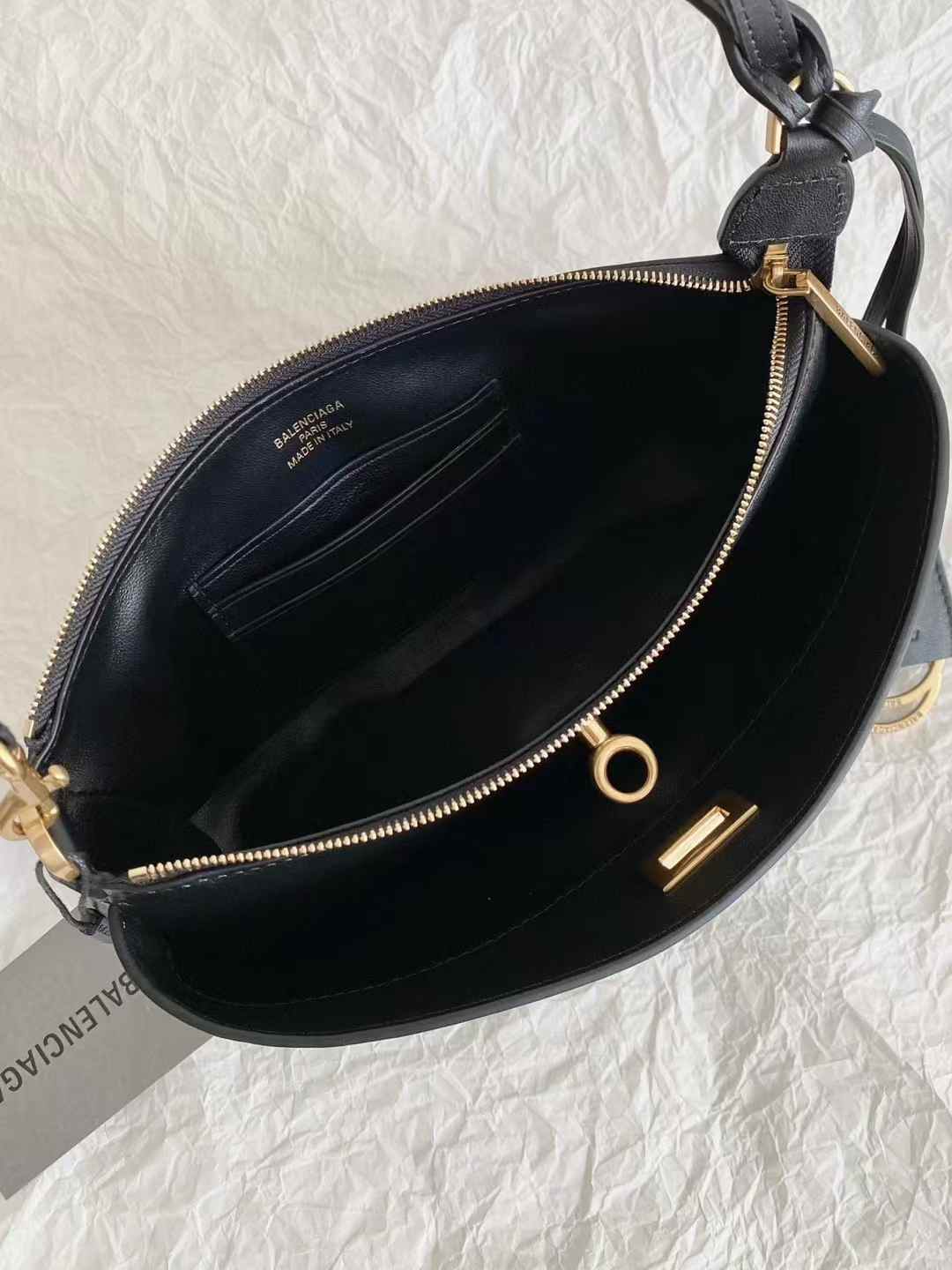 Balenciaga Women’s Rodeo Sling Pochette in Black view 8