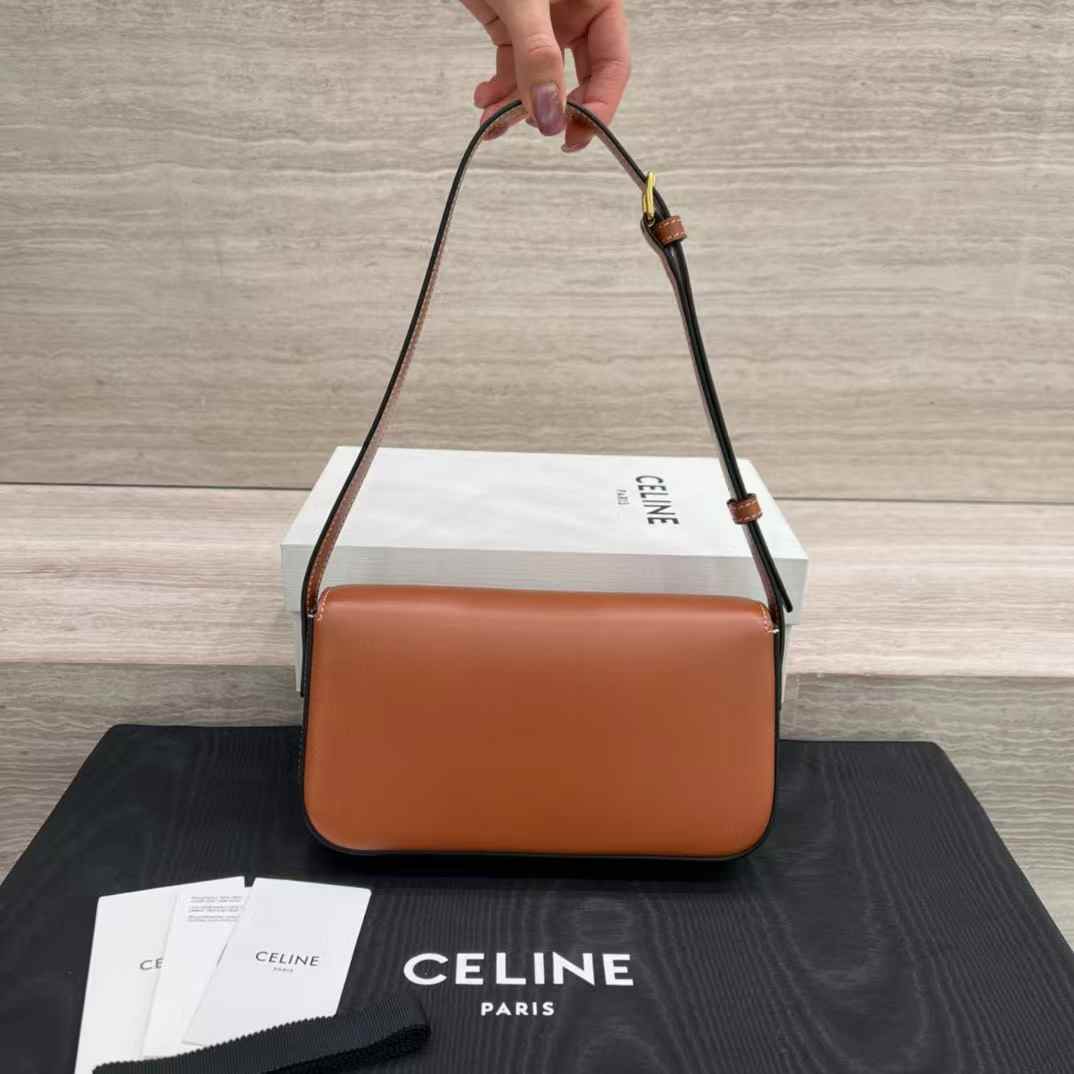 Celine SHOULDER BAG CLAUDE in Natural Calfskin view 2