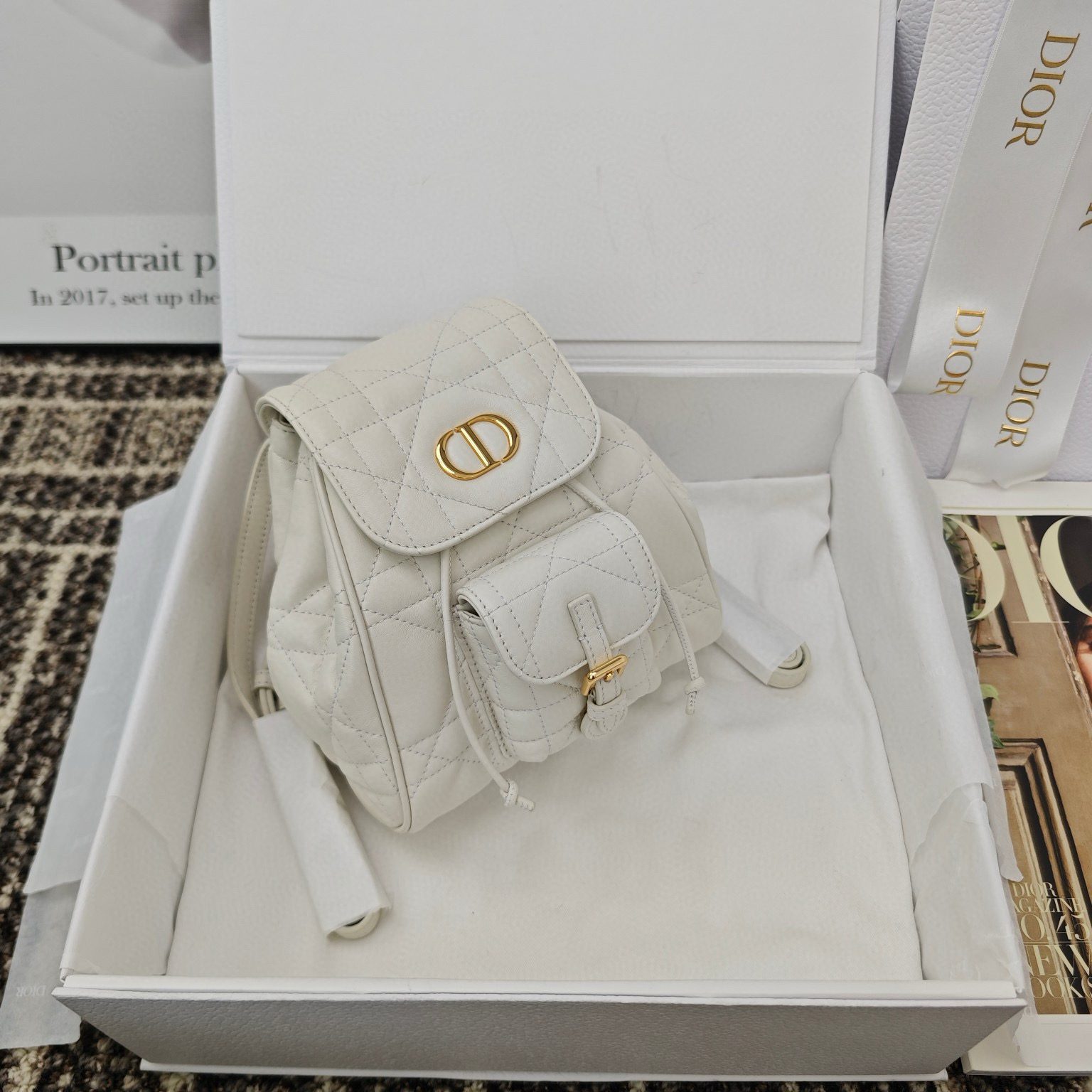 Dior Small Caro Backpack view 3