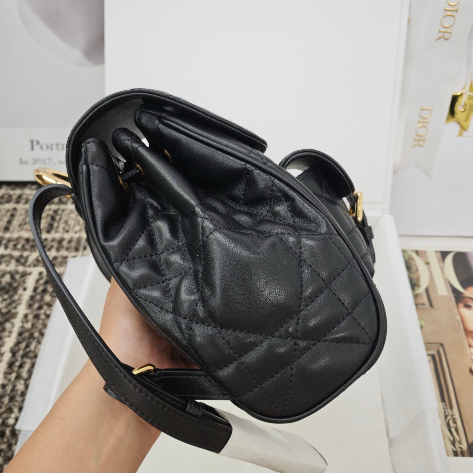 Dior Small Caro Backpack view 3