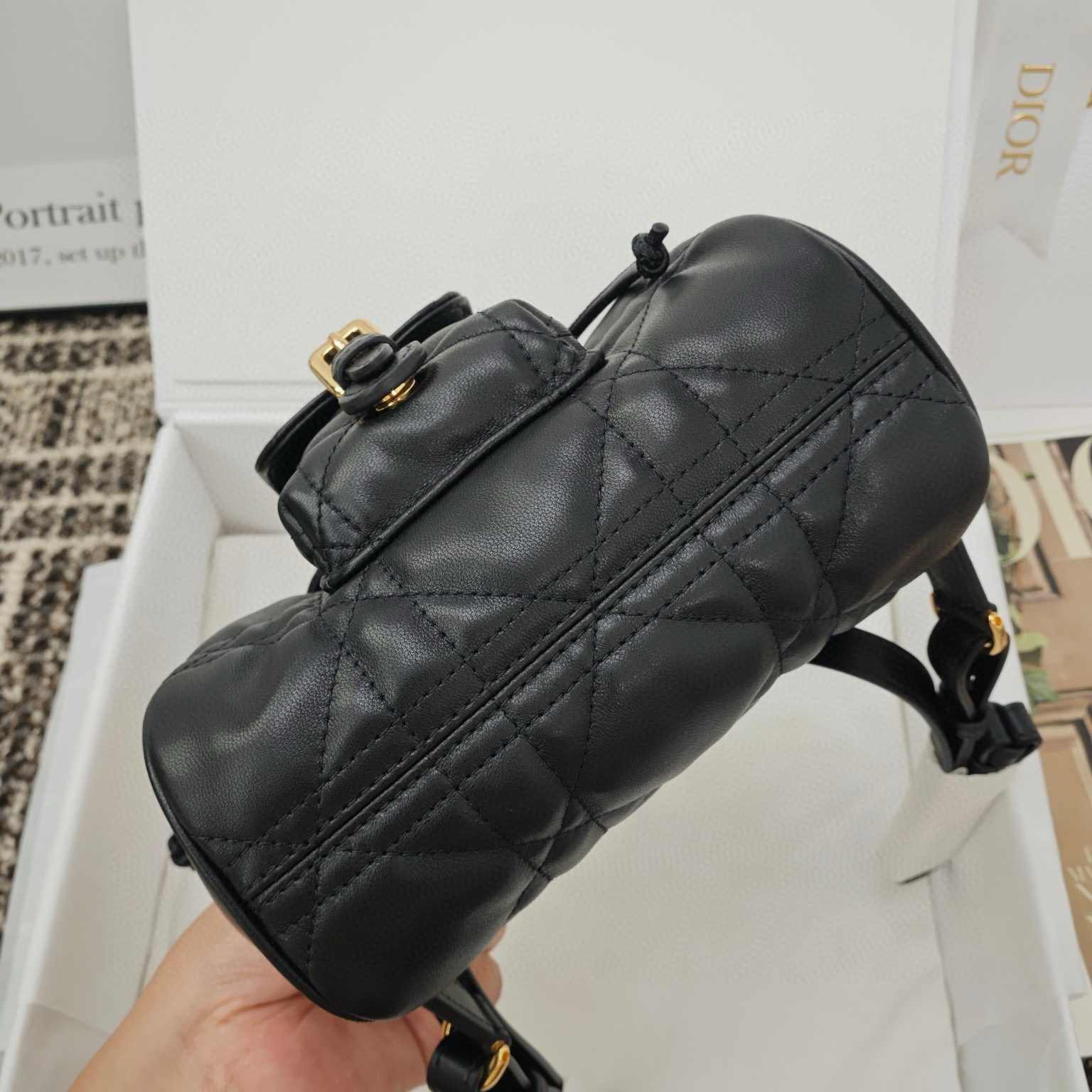 Dior Small Caro Backpack view 4
