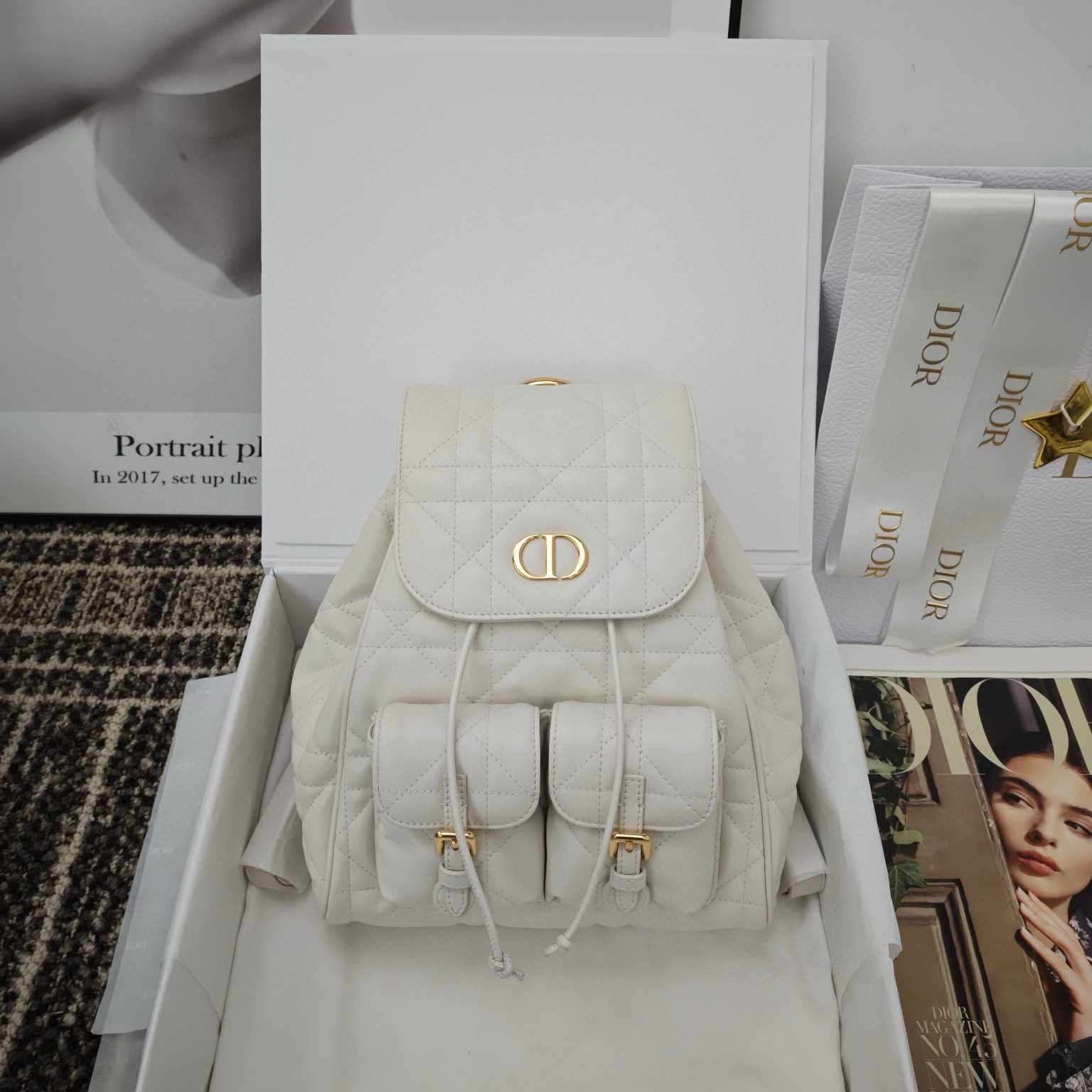 Dior Medium Caro Backpack view 1