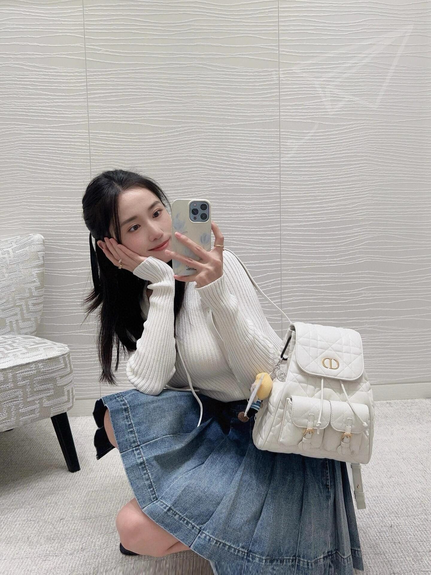 Dior Medium Caro Backpack view 10