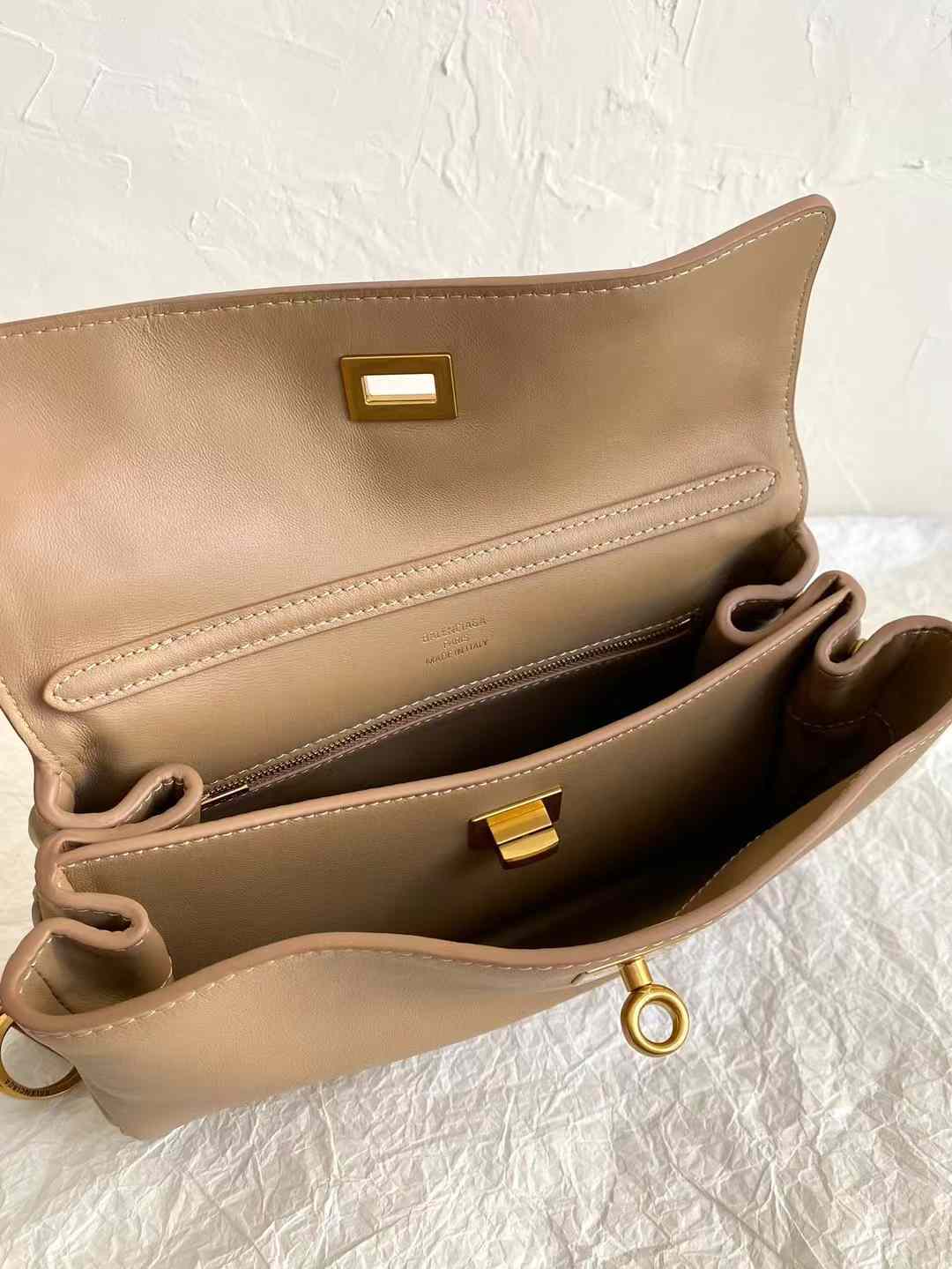 Balenciaga Women’s Rodeo Handbag in Latte view 8