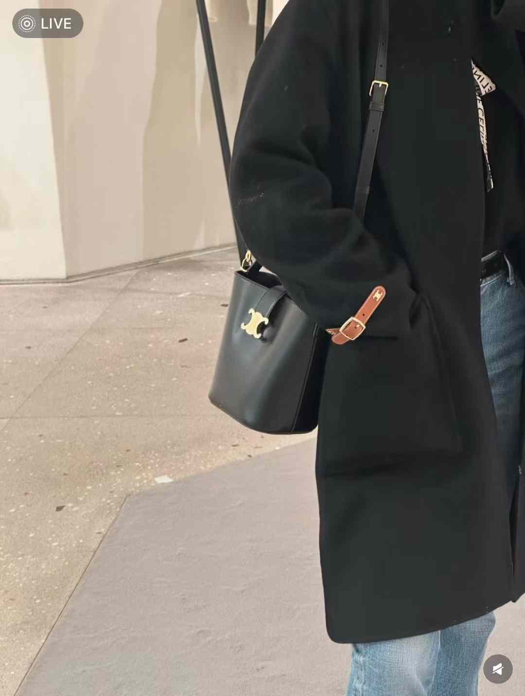 Celine Small Louise Bag In Smooth Calfskin view 9