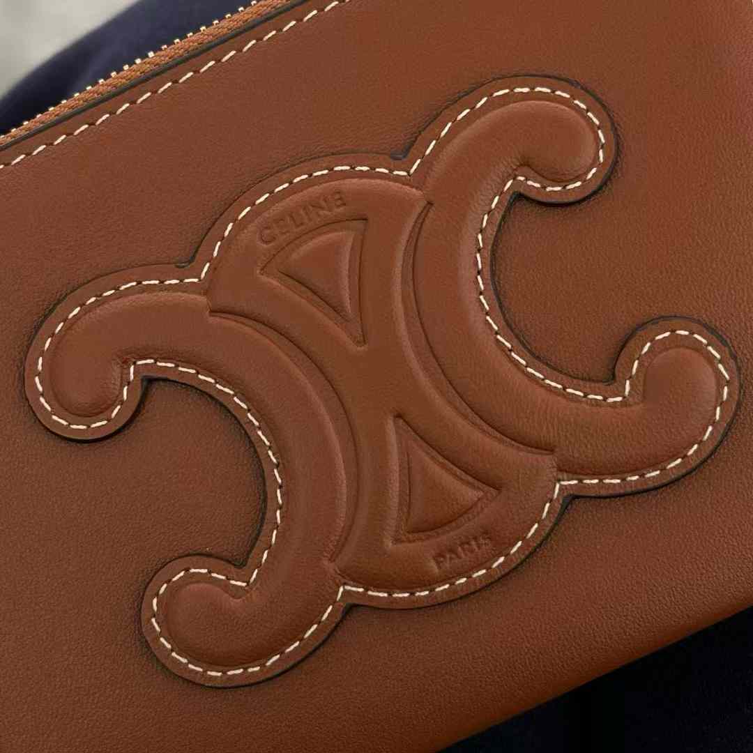 Celine Coin And Card Pouch Cuir Triomphe In Smooth Calfskin view 7