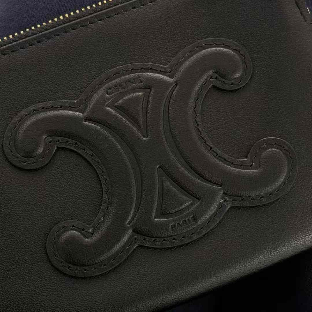 Celine Coin And Card Pouch Cuir Triomphe In Smooth Calfskin view 8