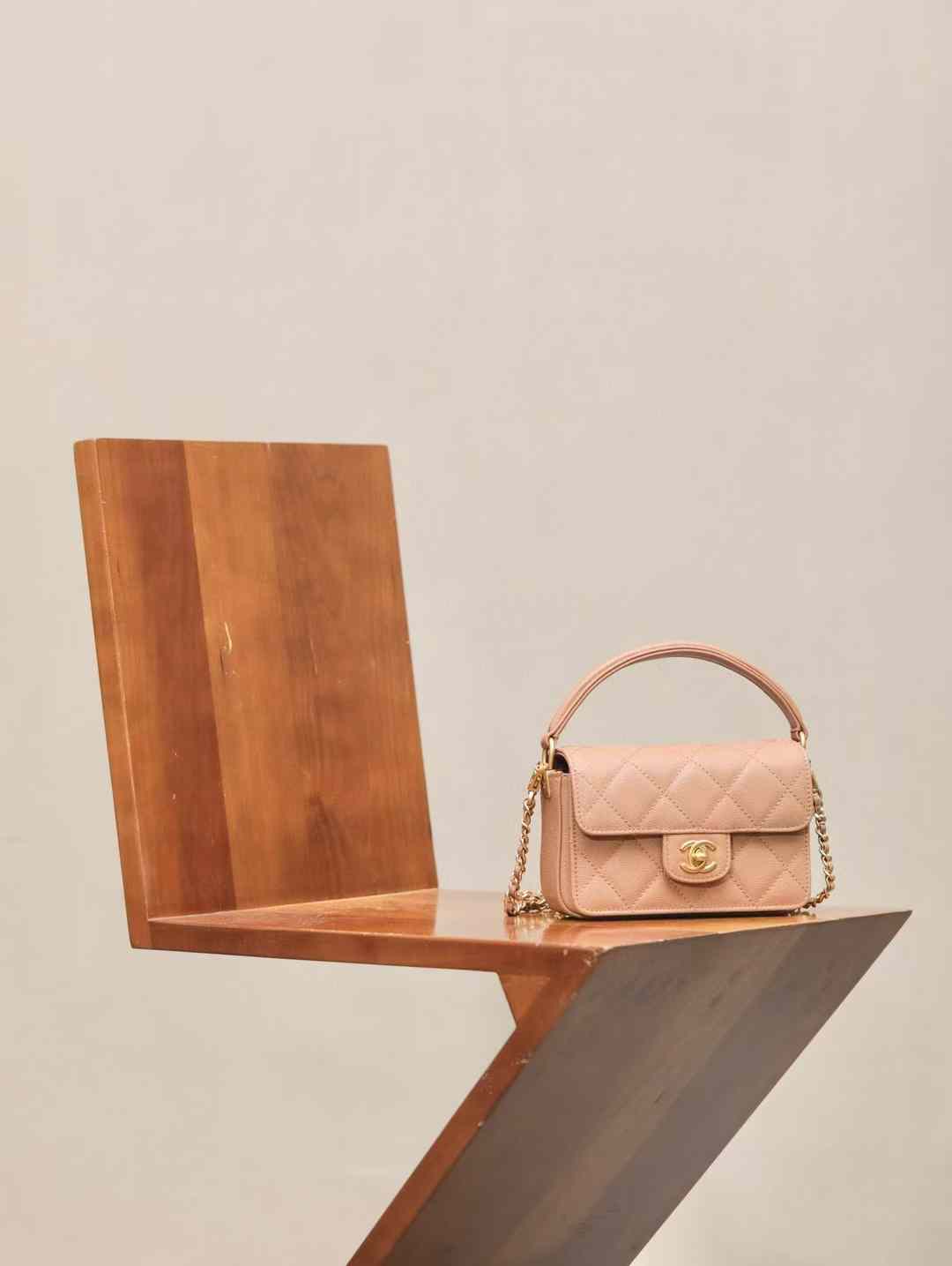 Chanel Mini Flap Bag With Top Handle view 2