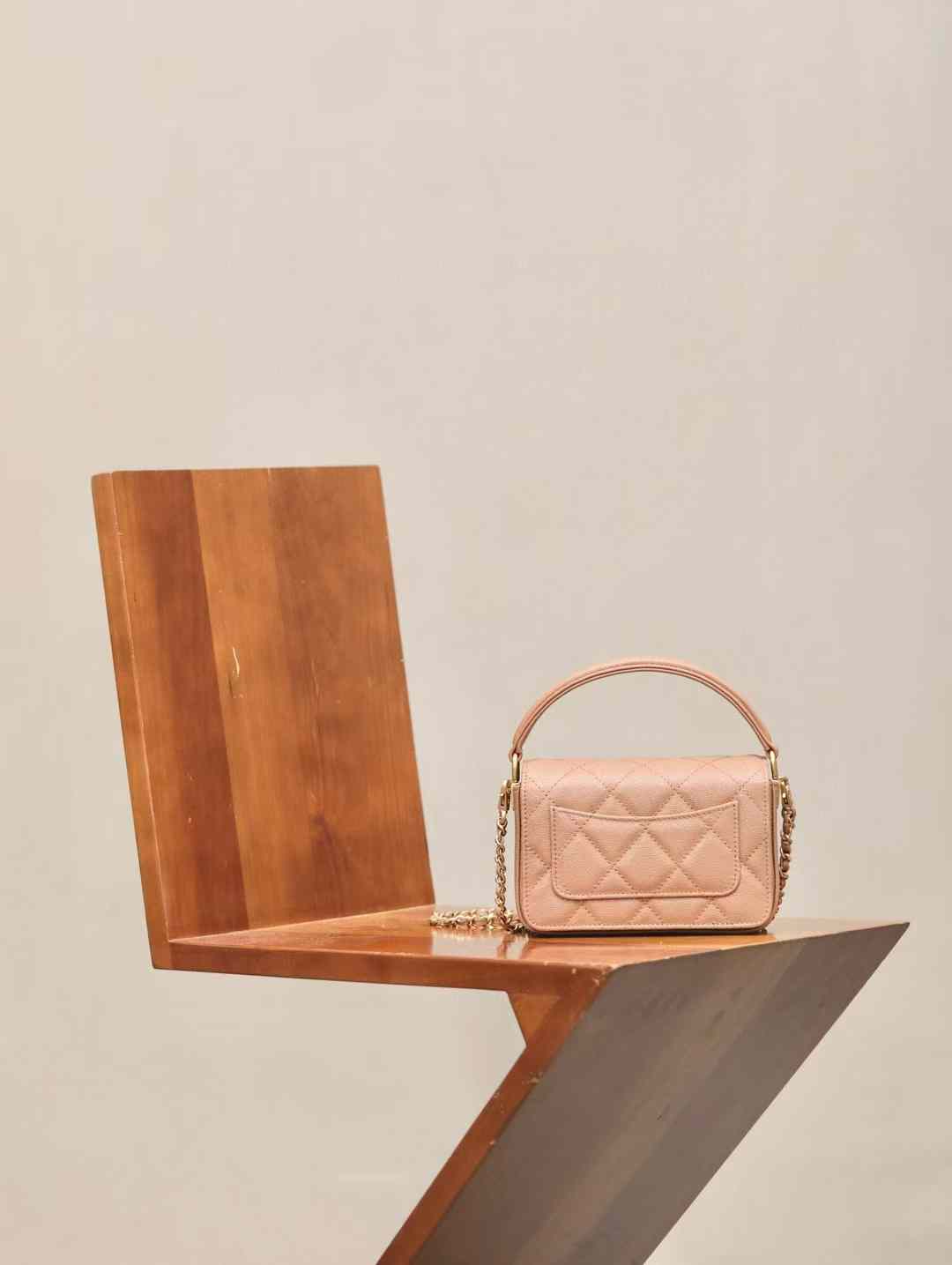 Chanel Mini Flap Bag With Top Handle view 5