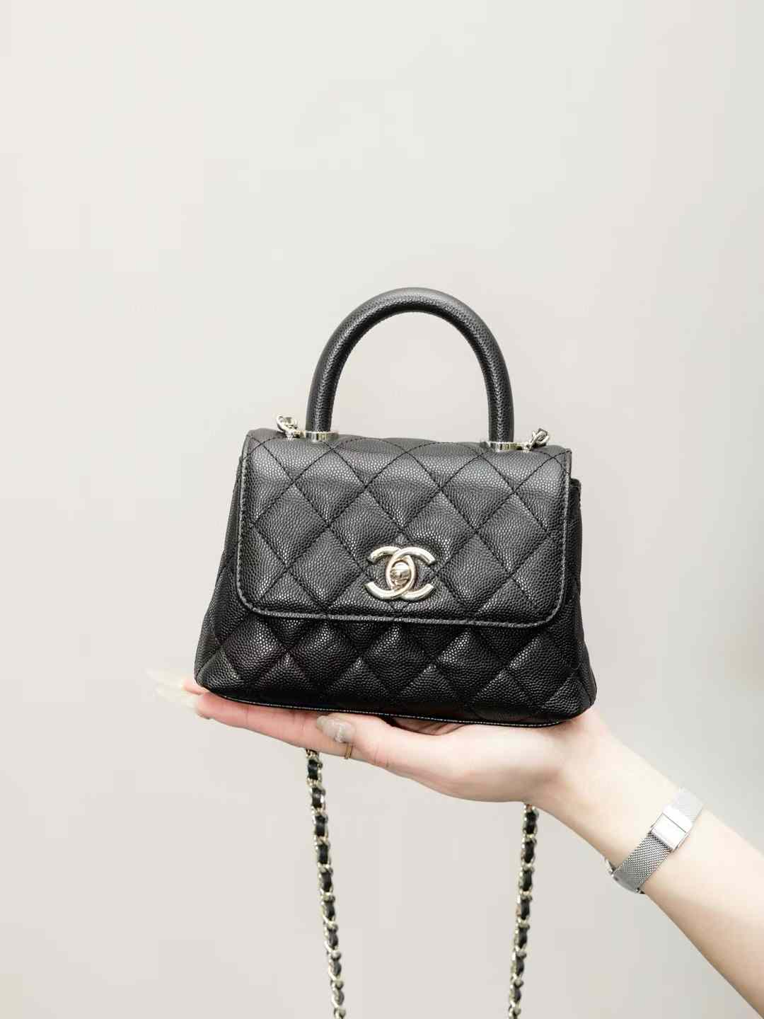 Chanel Mini Flap Bag With Top Handle view 1
