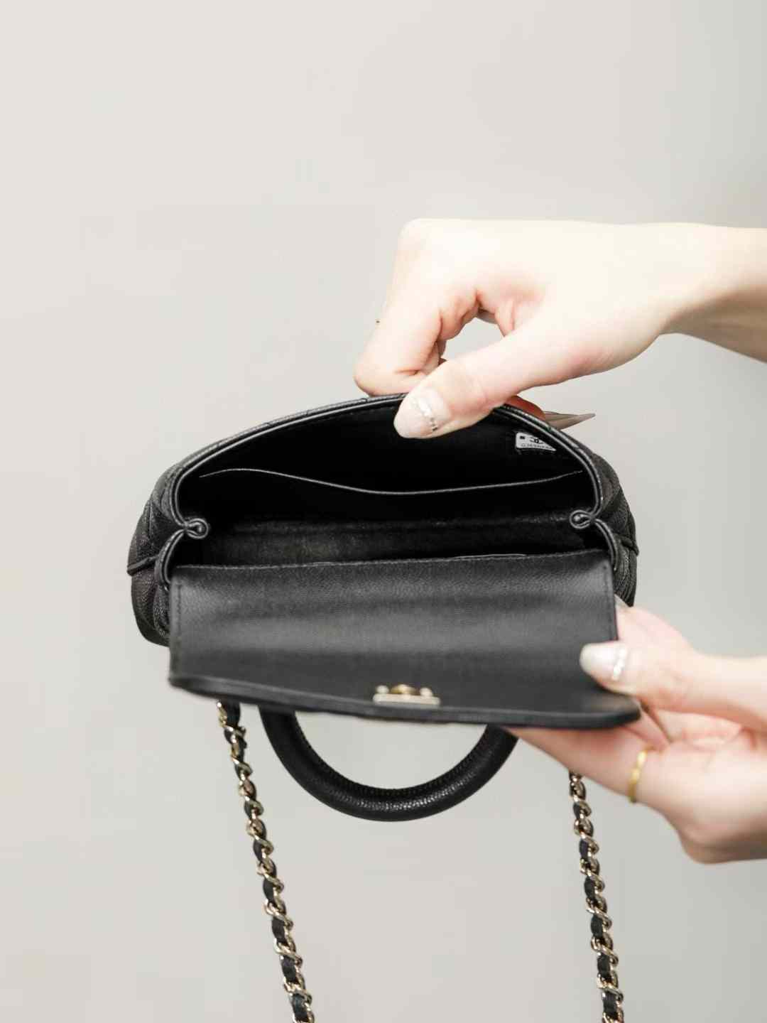 Chanel Mini Flap Bag With Top Handle view 3