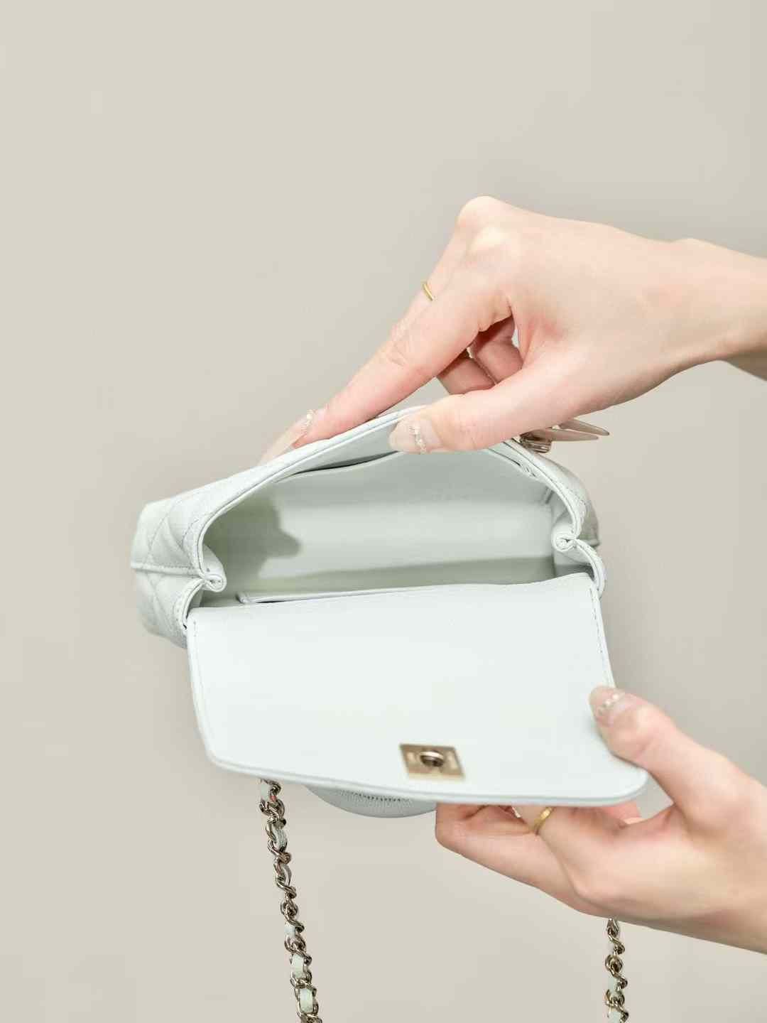 Chanel Mini Flap Bag With Top Handle view 3