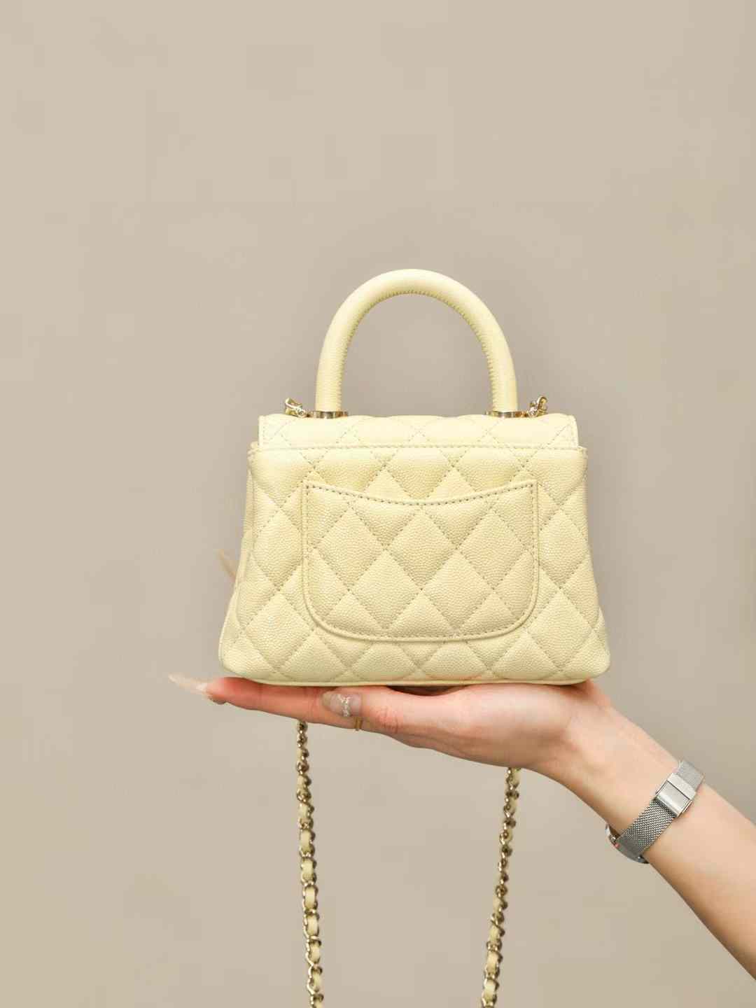 Chanel Mini Flap Bag With Top Handle view 2
