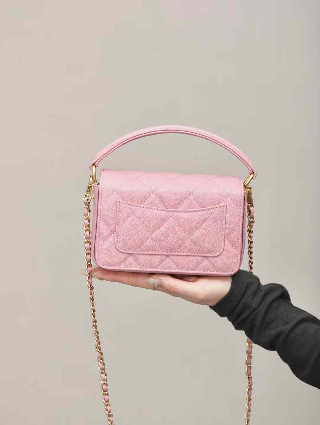 Chanel Mini Flap Bag with Top Handle view 2