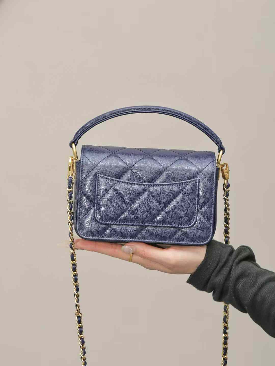 Chanel Mini Flap Bag with Top Handle view 2