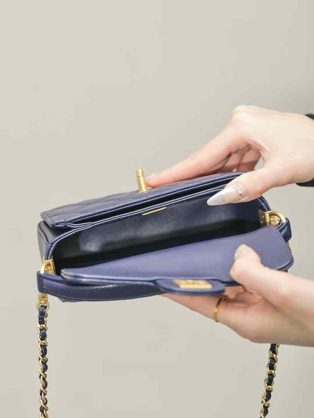 Chanel Mini Flap Bag with Top Handle view 3