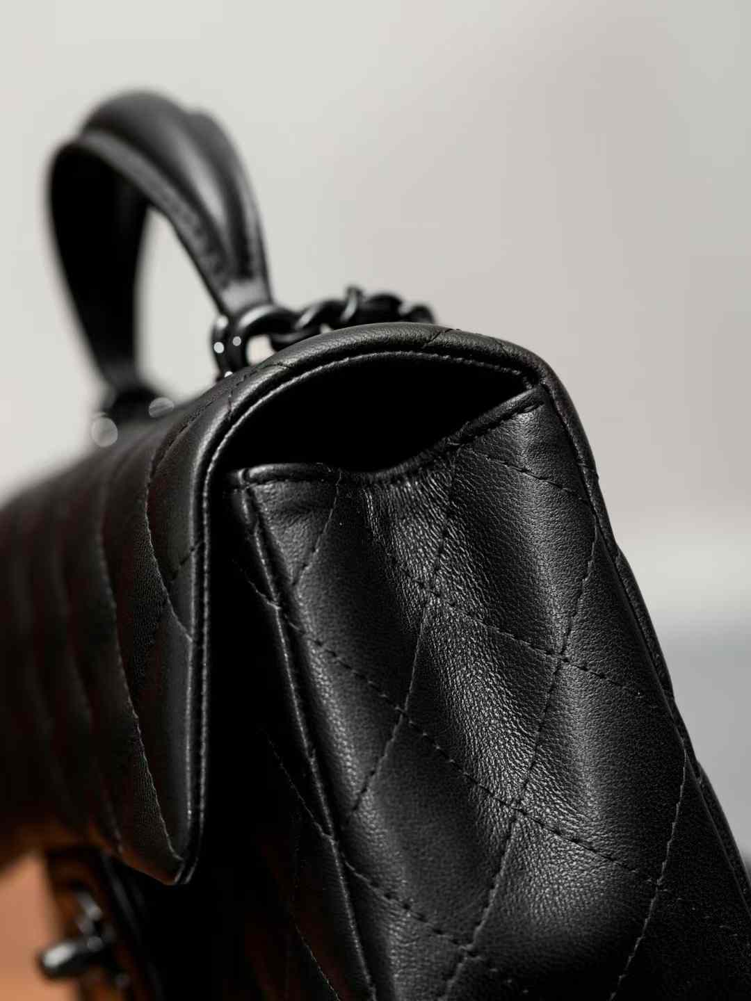 Chanel Mini Classic Handbag With Top Handle view 6