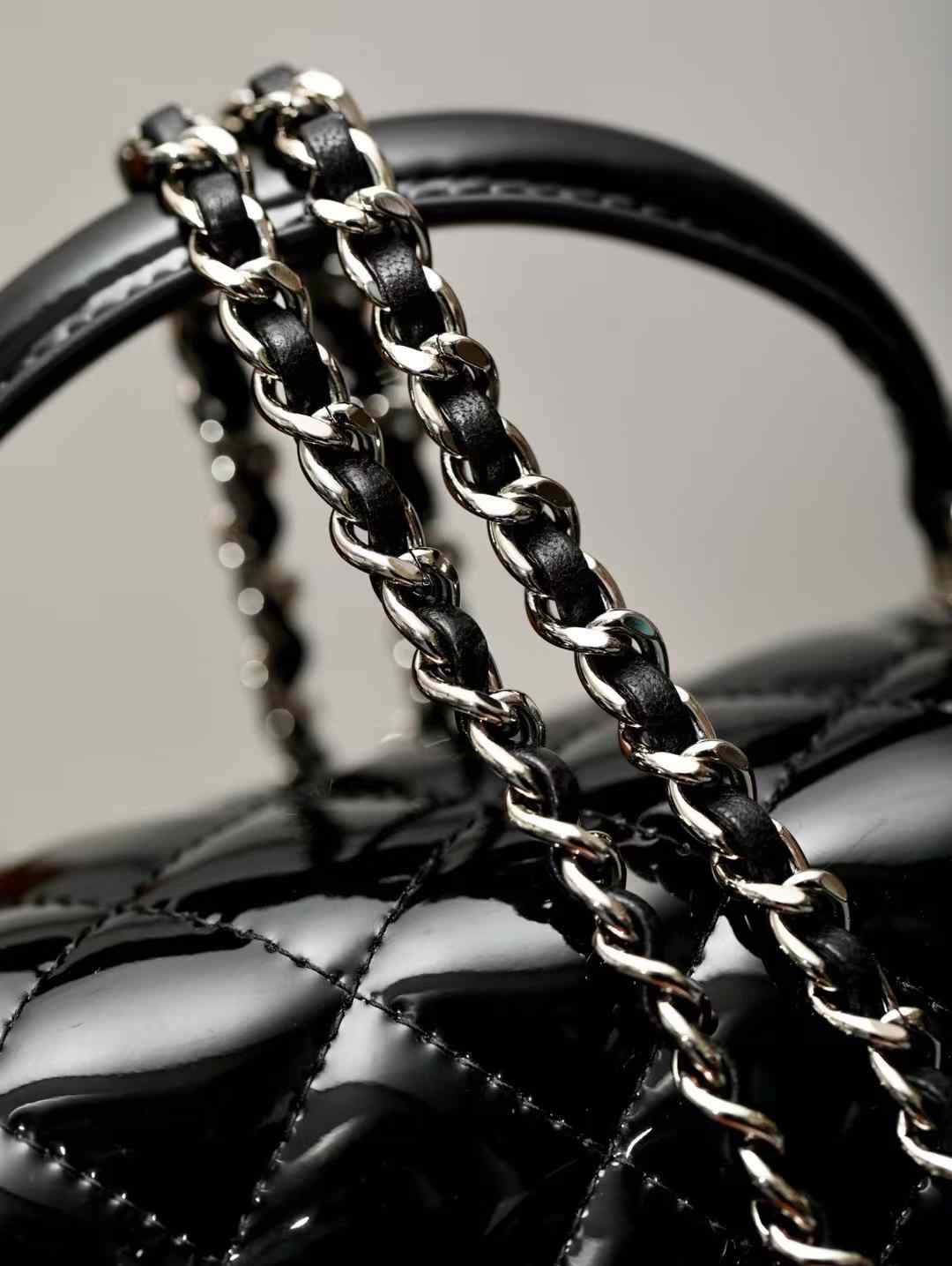 Chanel Mini Classic Handbag With Top Handle view 5