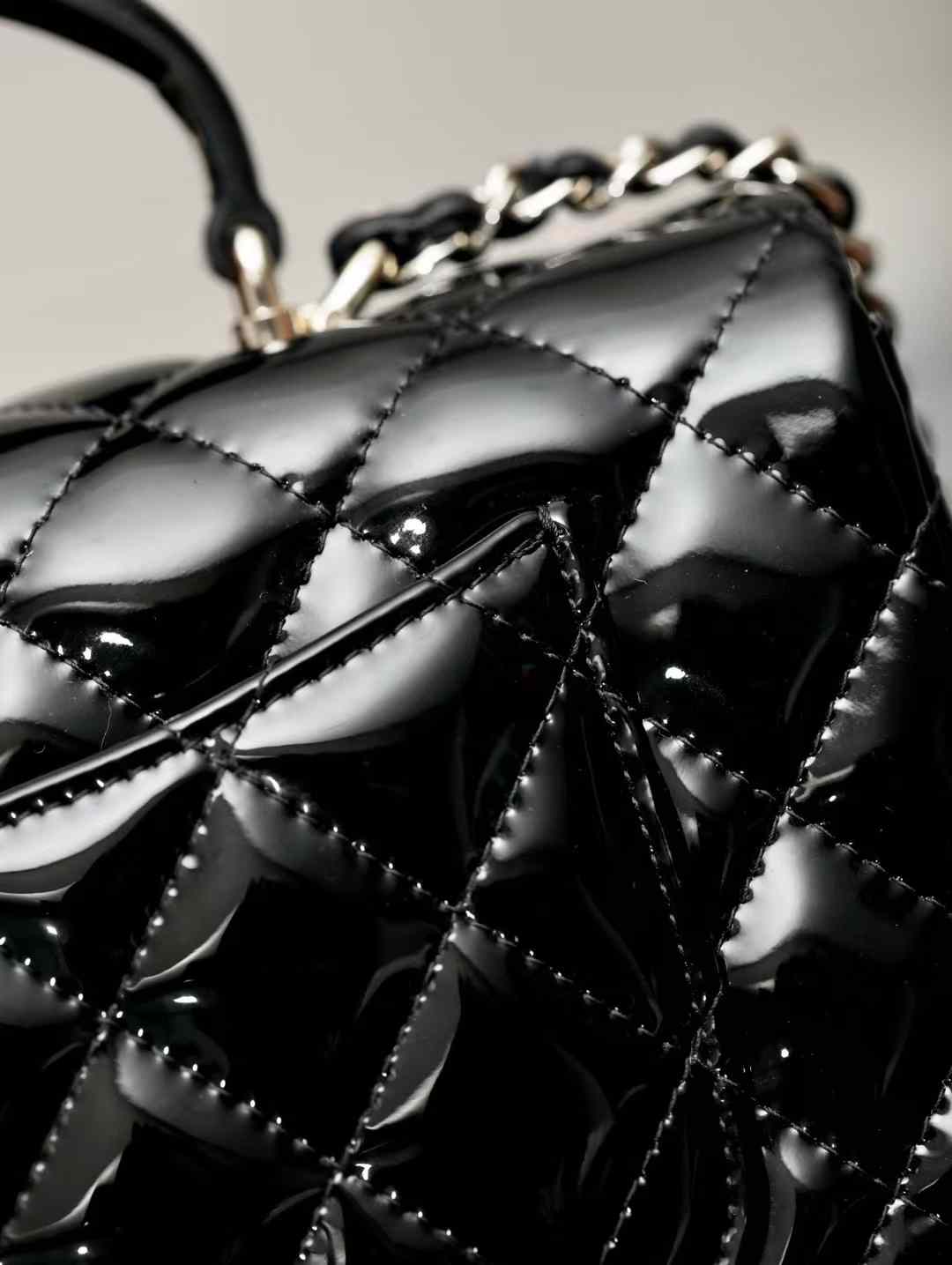 Chanel Mini Classic Handbag With Top Handle view 6