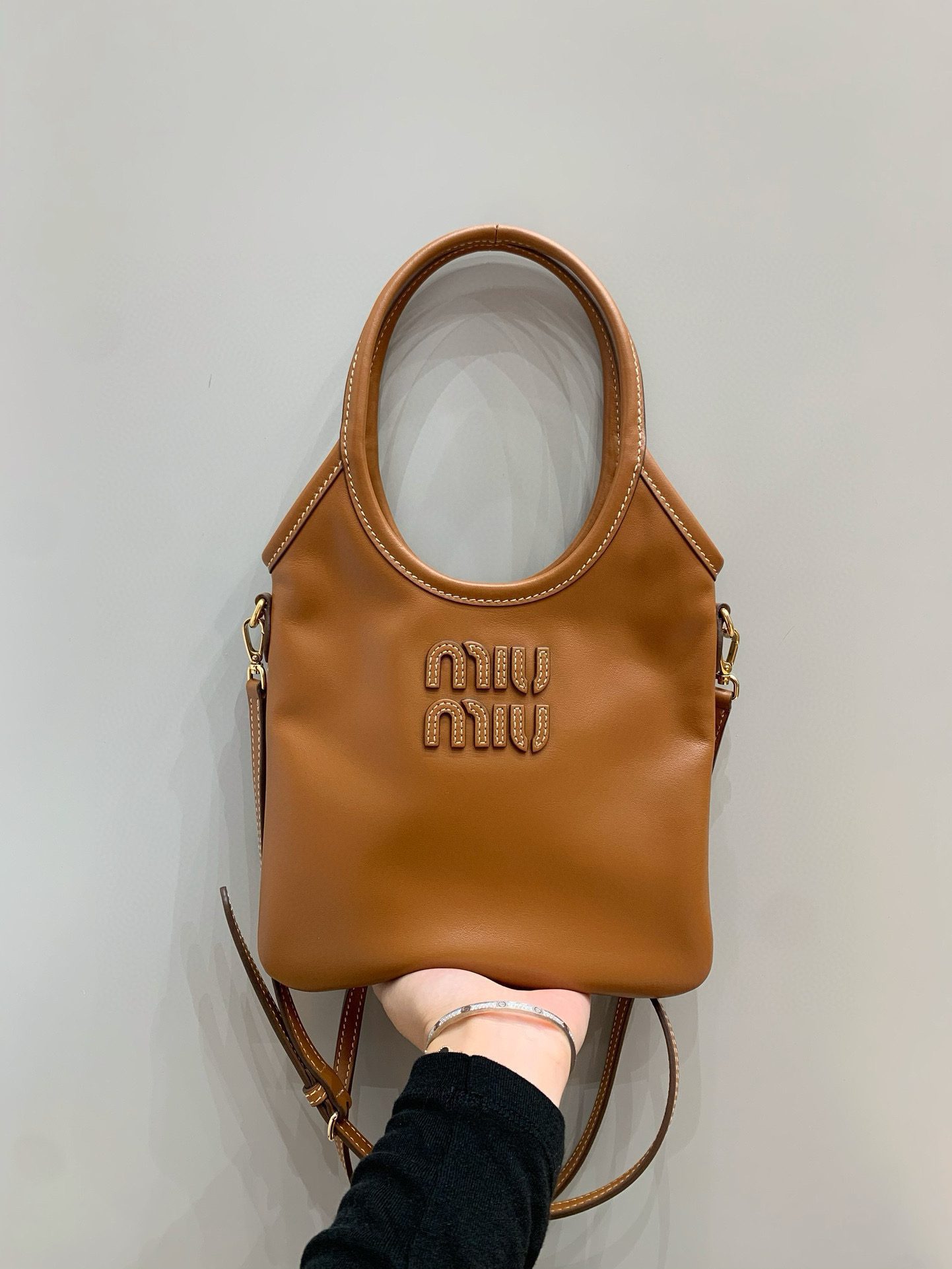 Miu Miu IVY leather handbag view 1