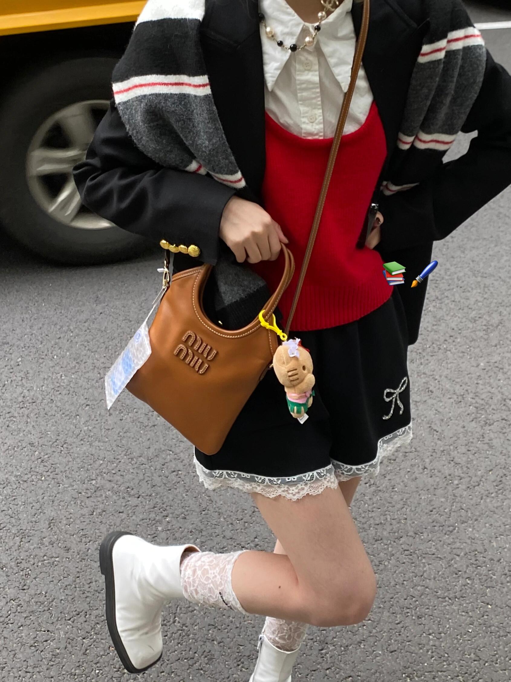 Miu Miu IVY leather handbag view 11
