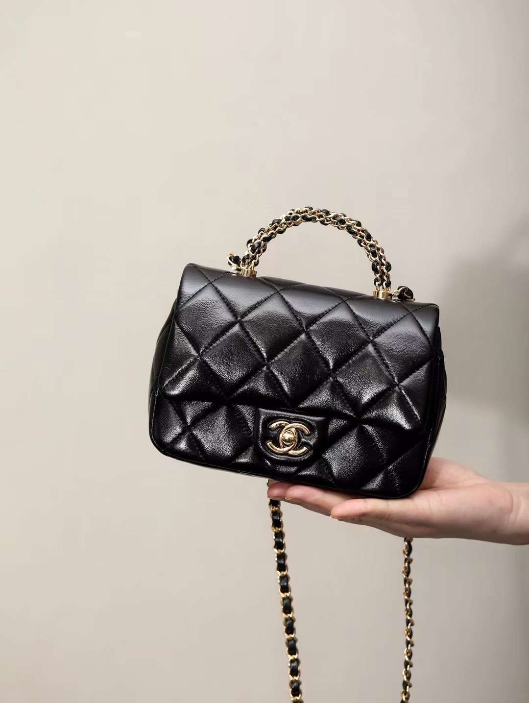Chanel Mini Flap Bag with Top Handle view 1
