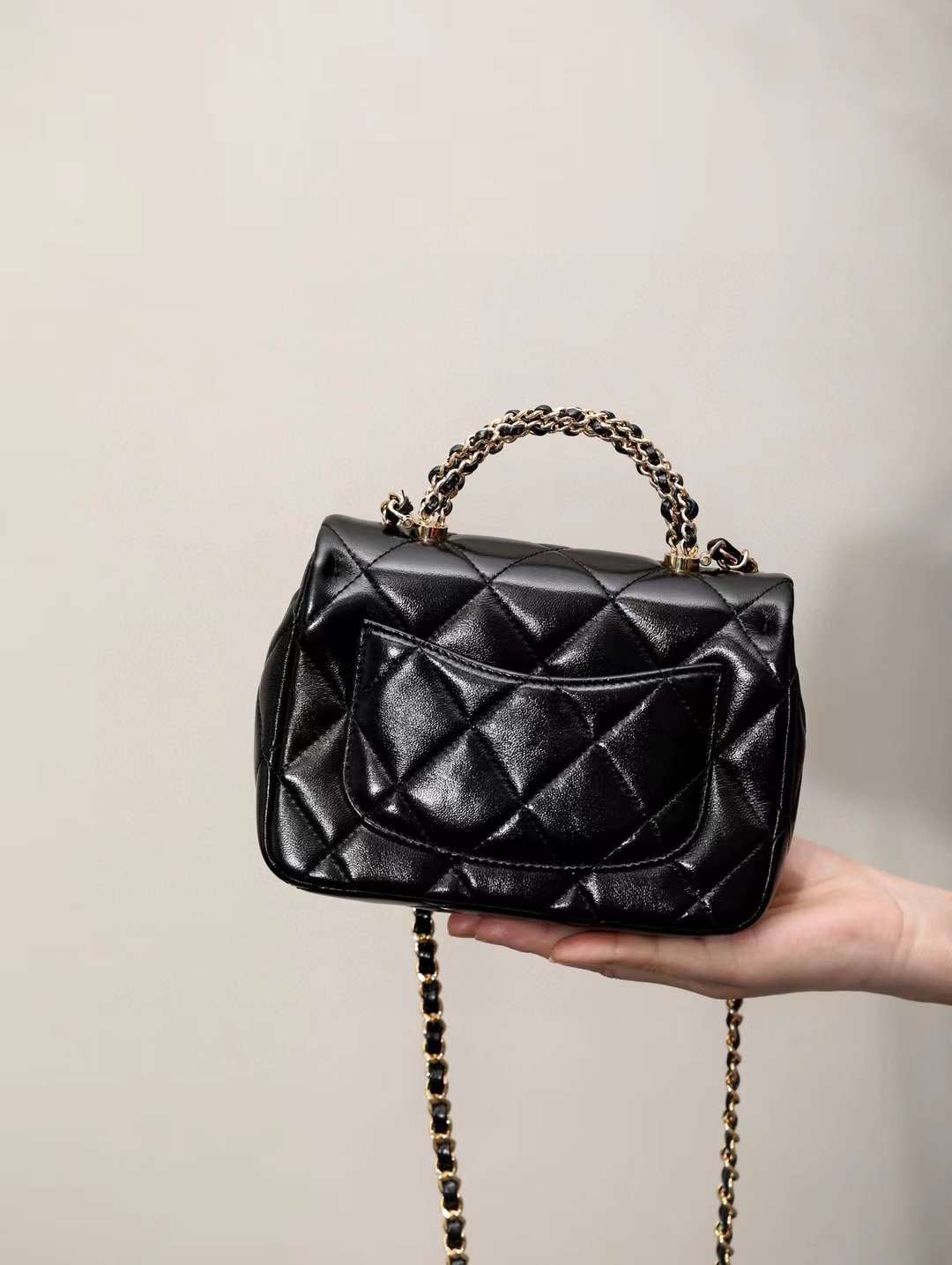 Chanel Mini Flap Bag with Top Handle view 2