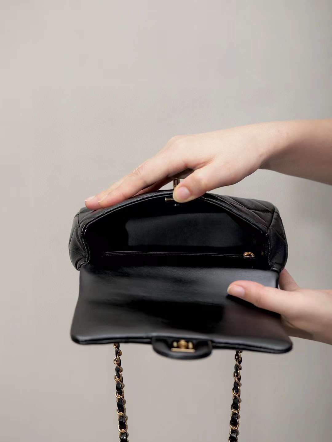 Chanel Mini Flap Bag with Top Handle view 3