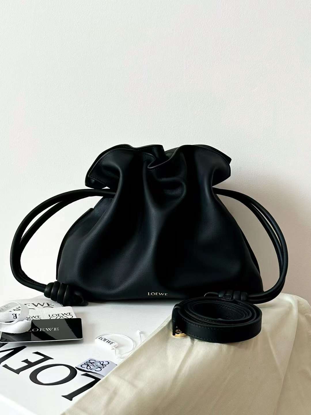 Loewe Flamenco clutch in nappa calfskin view 2
