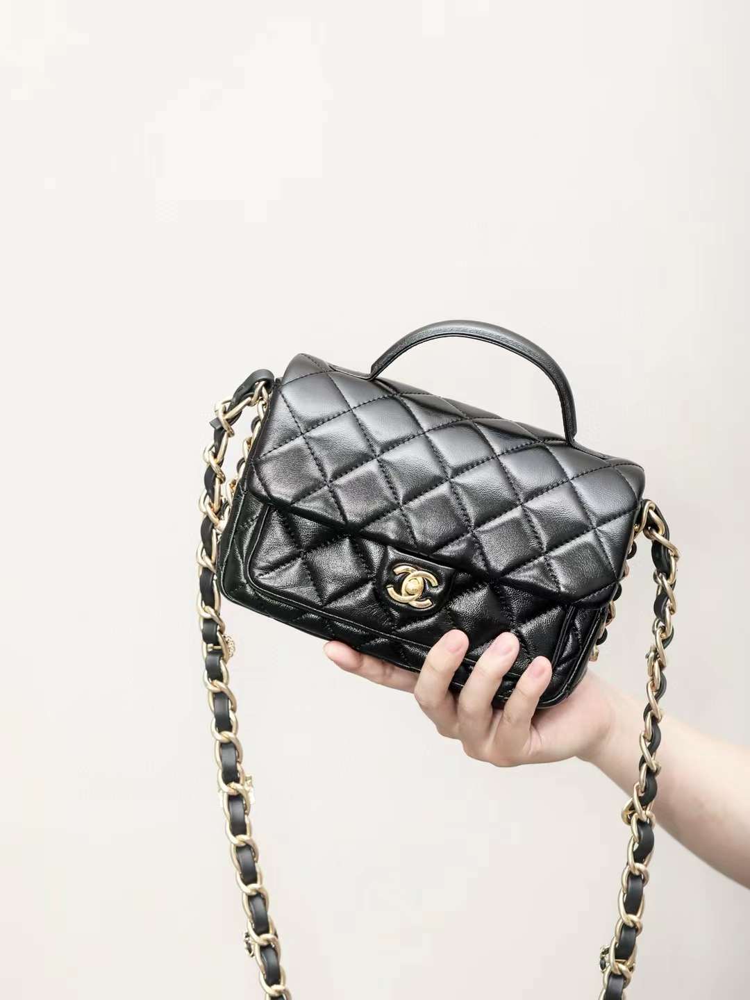 Chanel Mini Flap Bag with Top Handle view 1