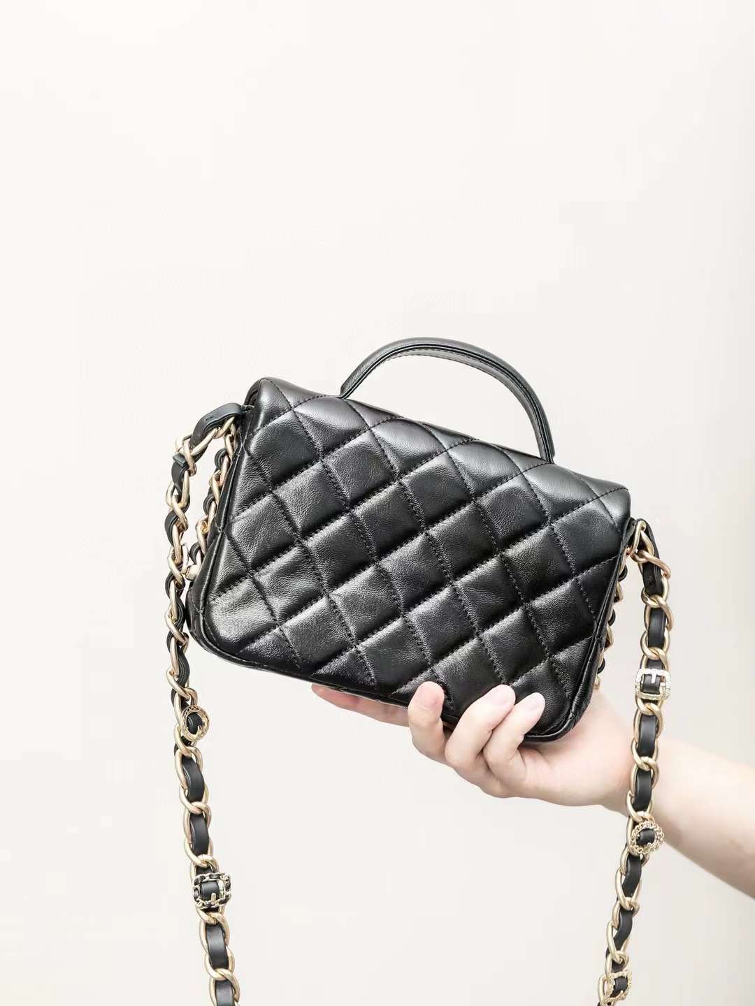 Chanel Mini Flap Bag with Top Handle view 2