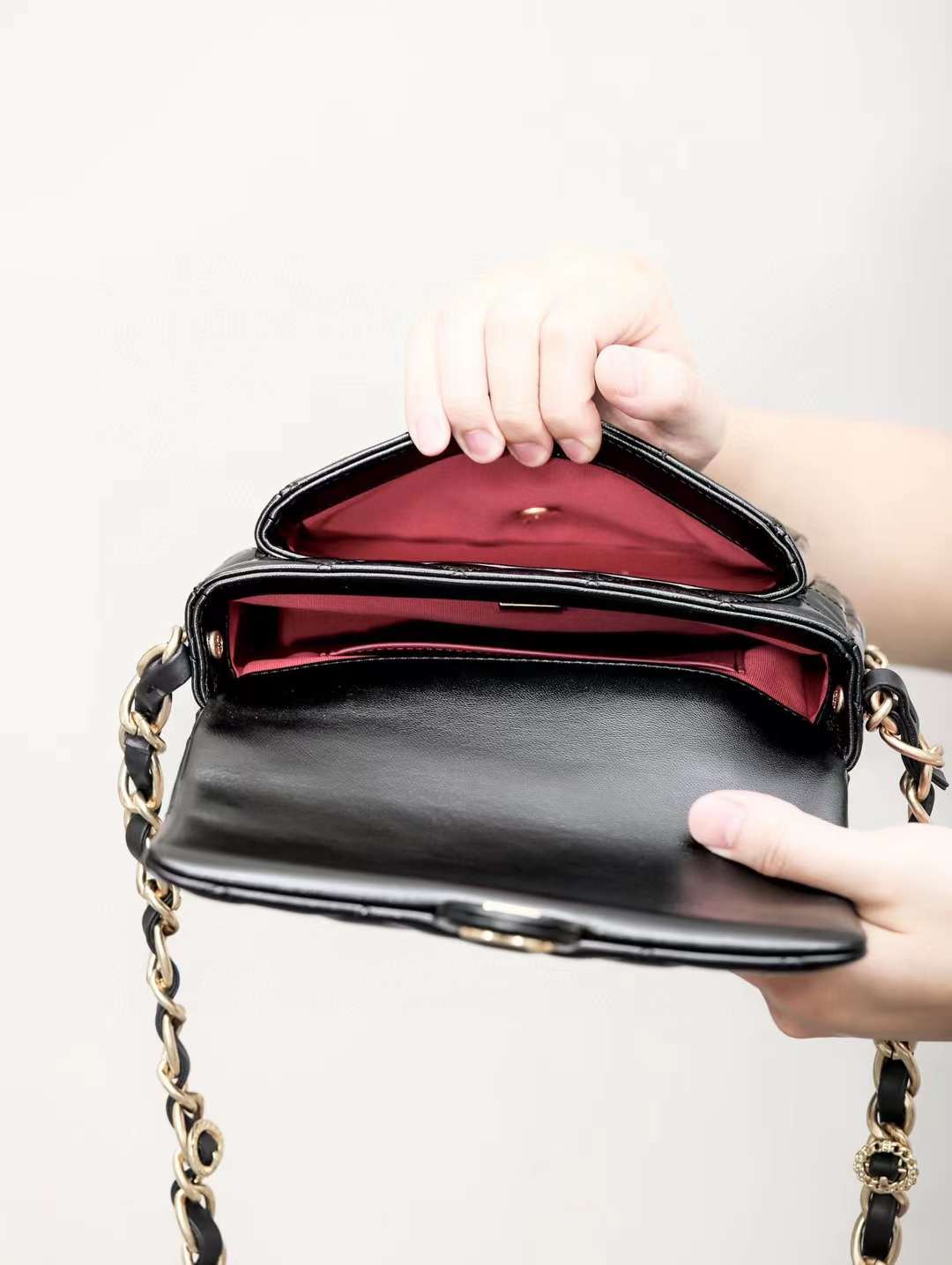Chanel Mini Flap Bag with Top Handle view 3