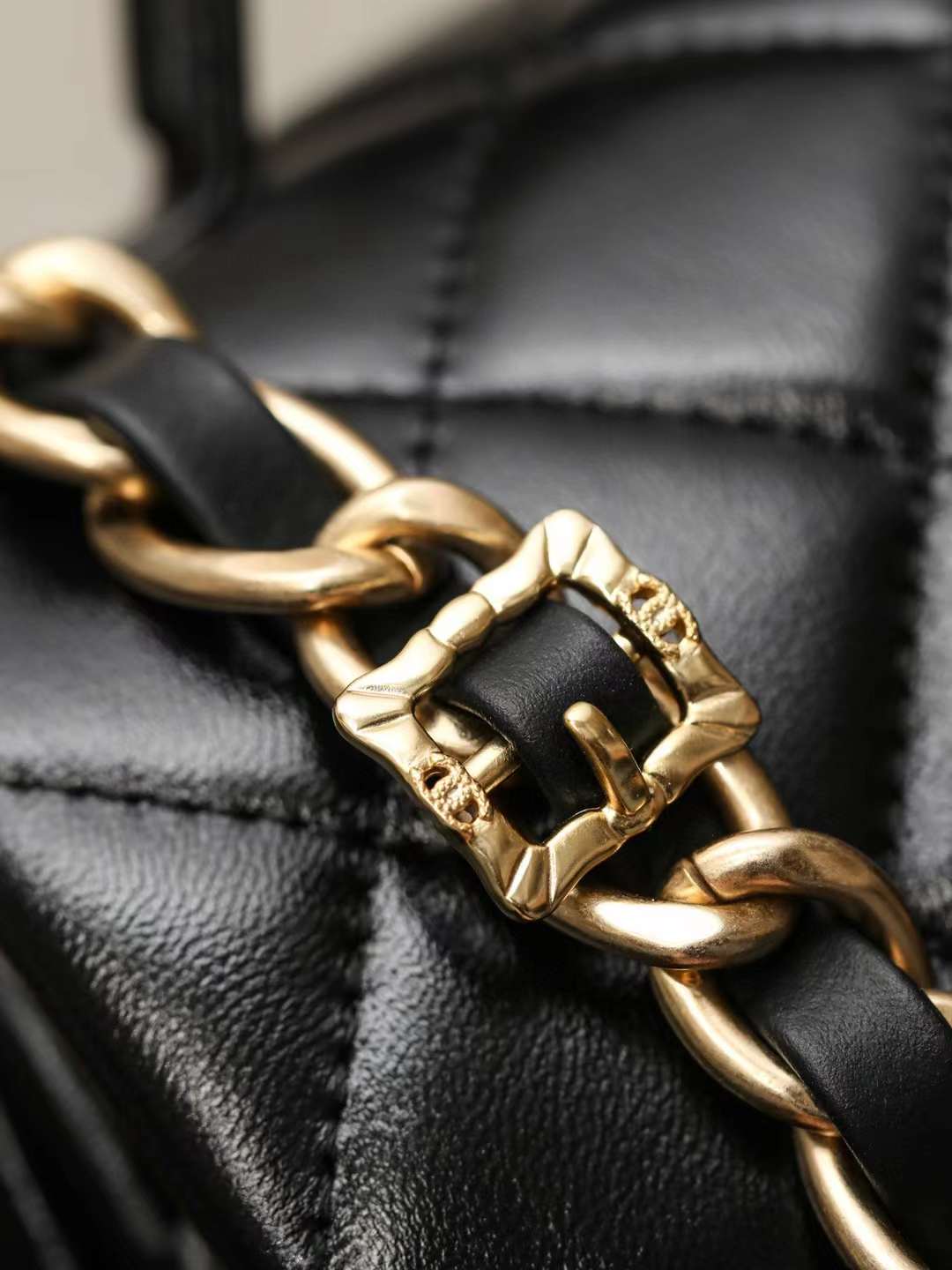 Chanel Mini Flap Bag with Top Handle view 9