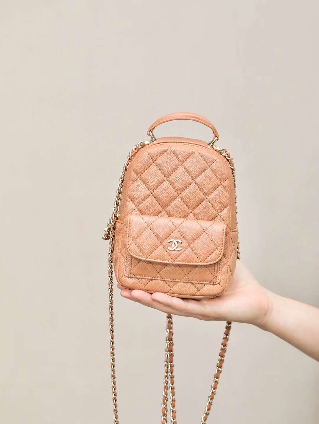 Chanel 24C Classic mini backpack view 1