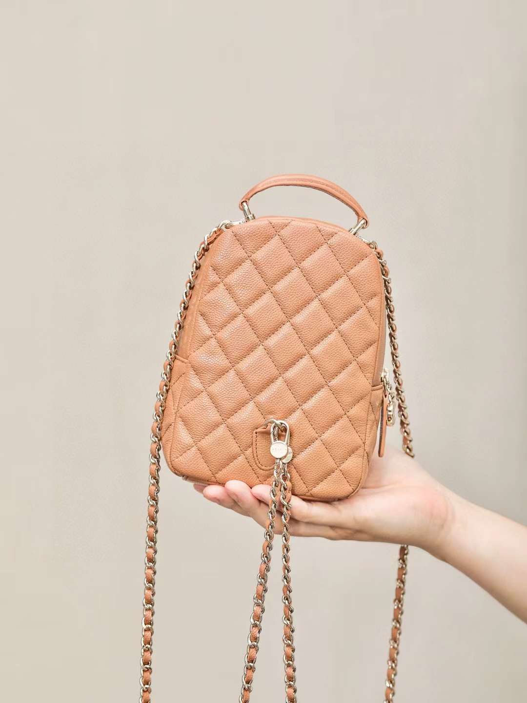 Chanel 24C Classic mini backpack view 2
